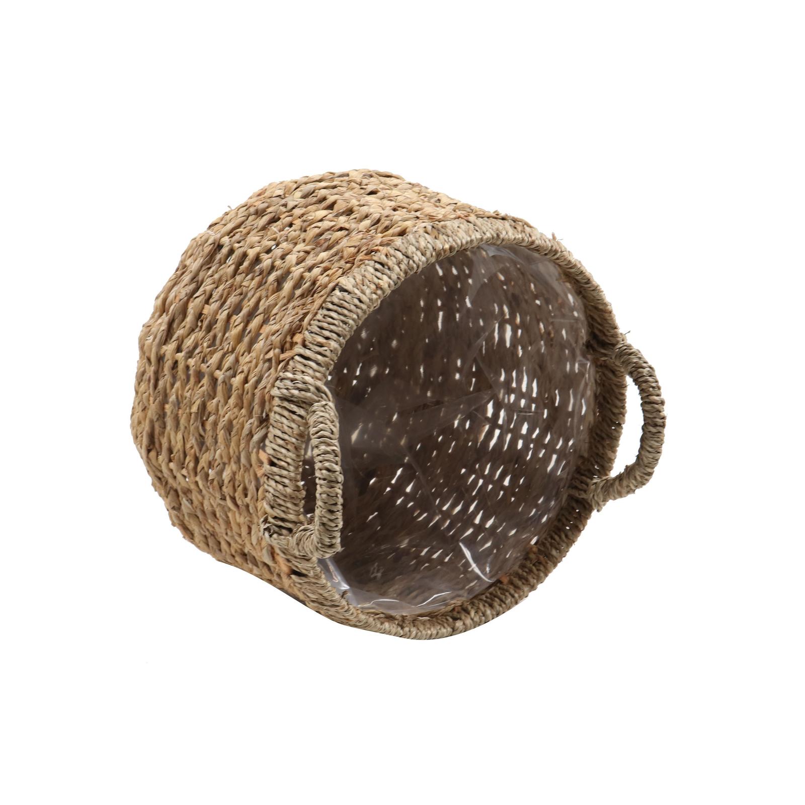 Cos pentru flori lemn natur, 35 x 27 cm