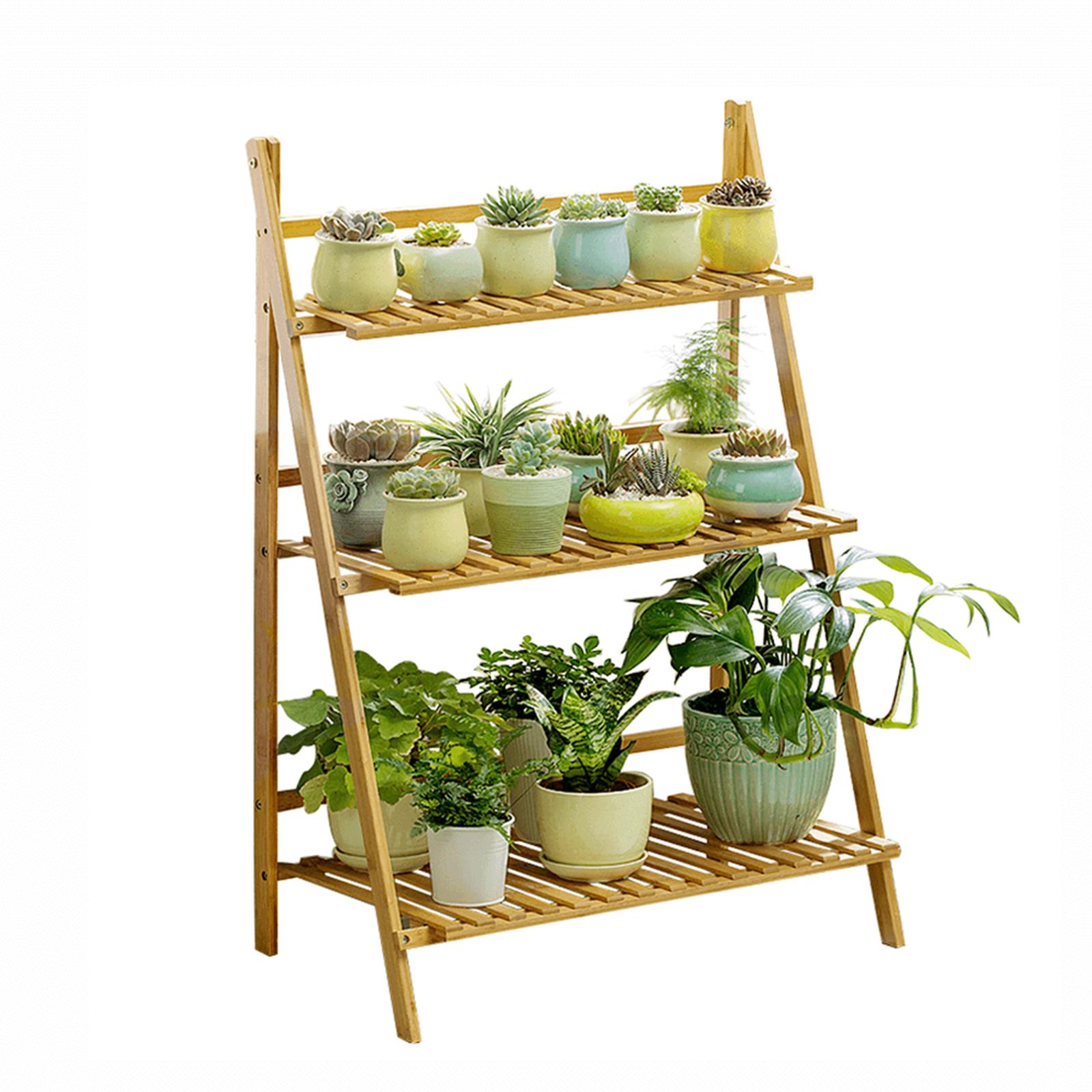 Suport ghiveci flori Nepel Typ 1, lemn, natur, 70 x 40 x 96 cm