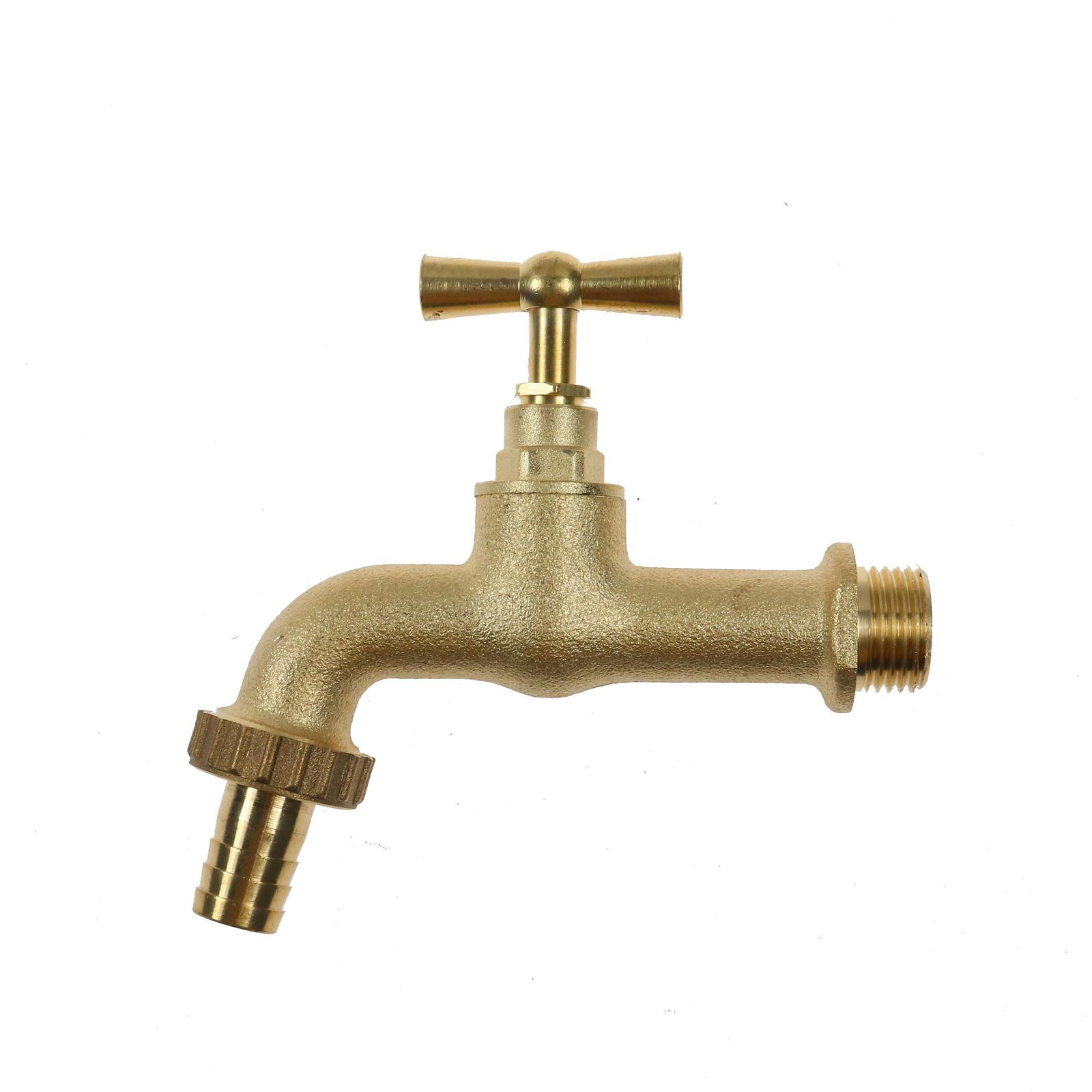Robinet de gradina SimpleFit, dublu, pentru cismea, din alama, 1/2 inch x 13 mm