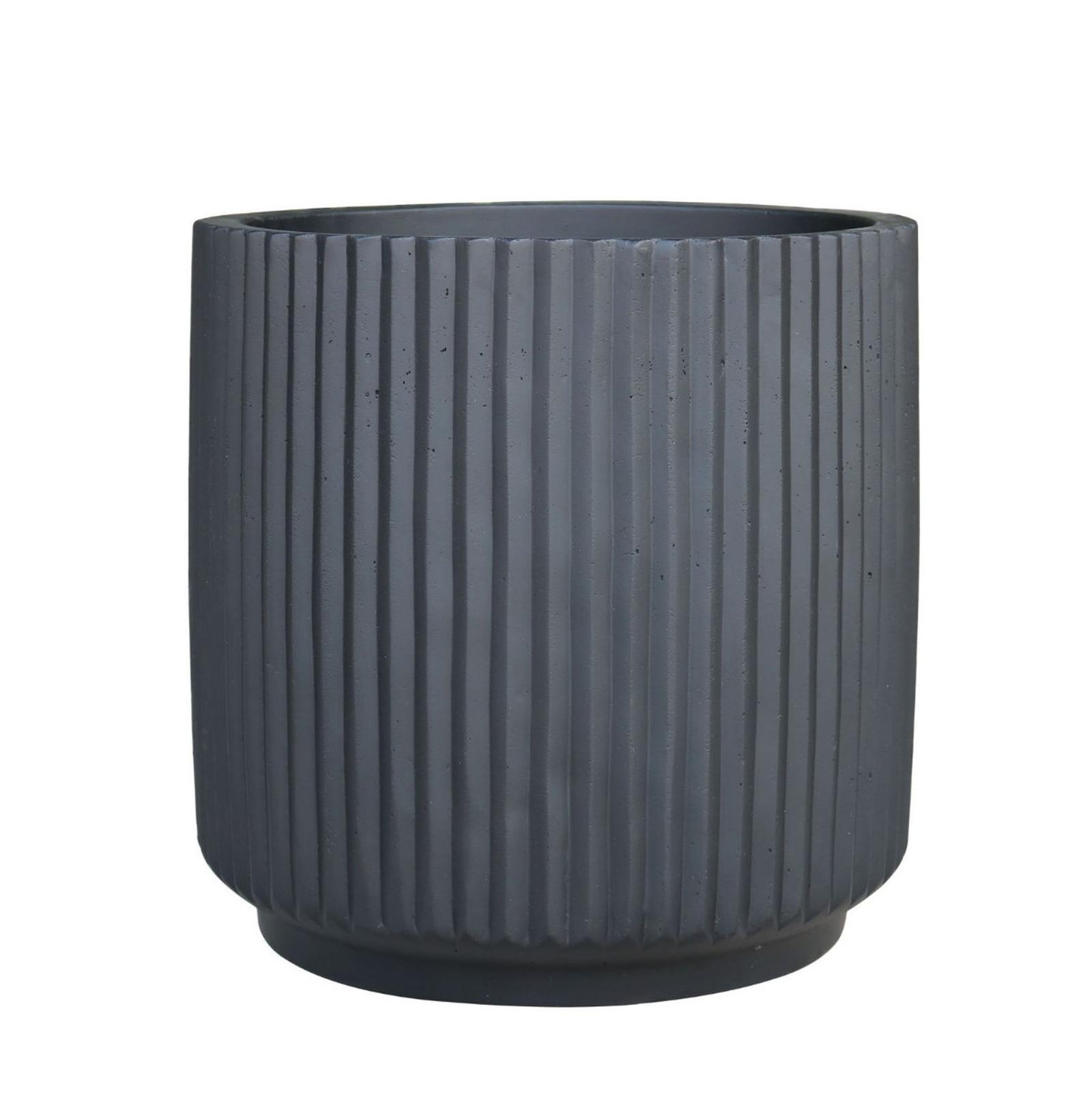 Ghiveci ceramic Matte Black rotund, negru, 41 x 42 cm, Ghiveci ceramic Matte Black rotund, negru, 41 x 42 cm,
