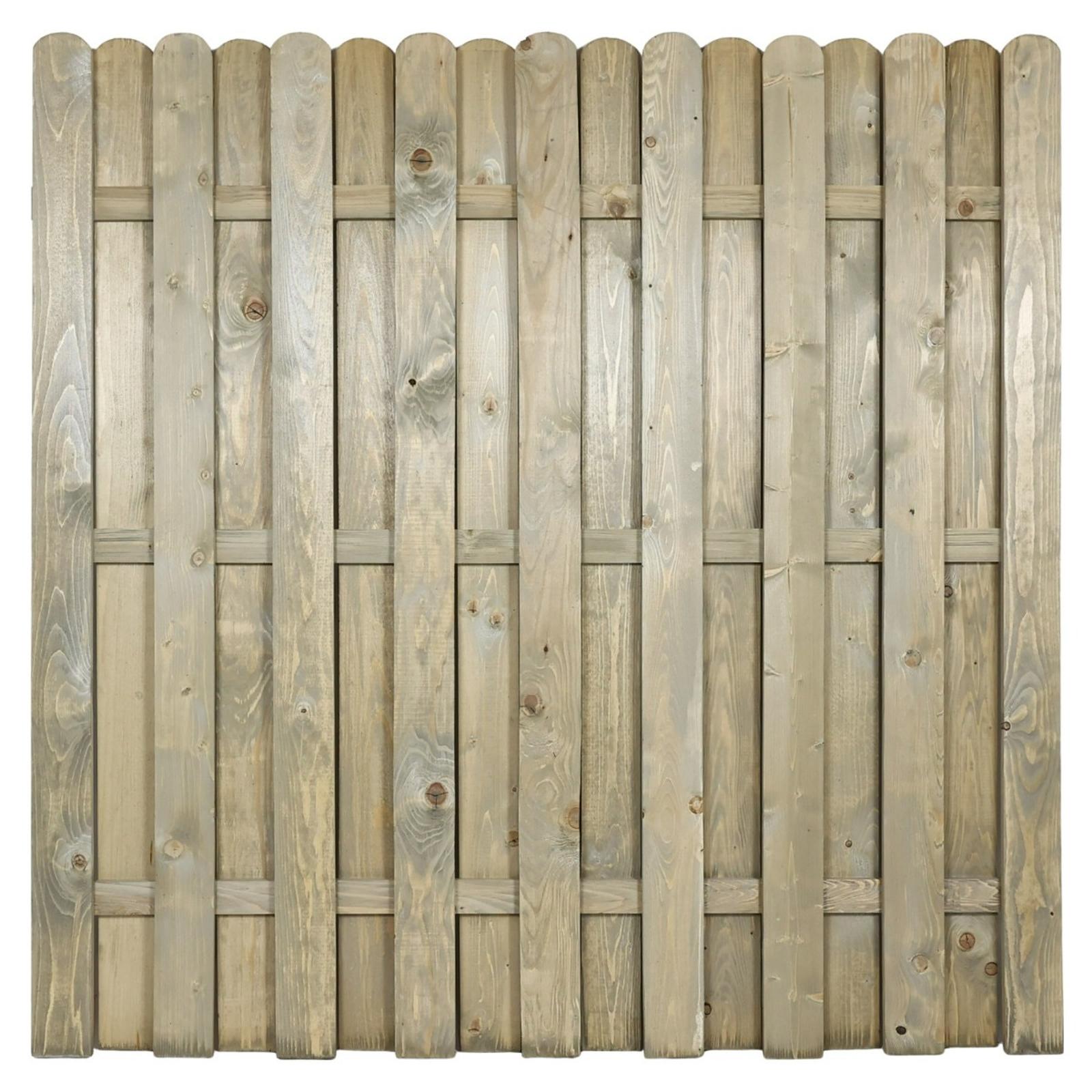 Panou gard lemn pentru gradina, intercalat, olive, 180 x 180 cm