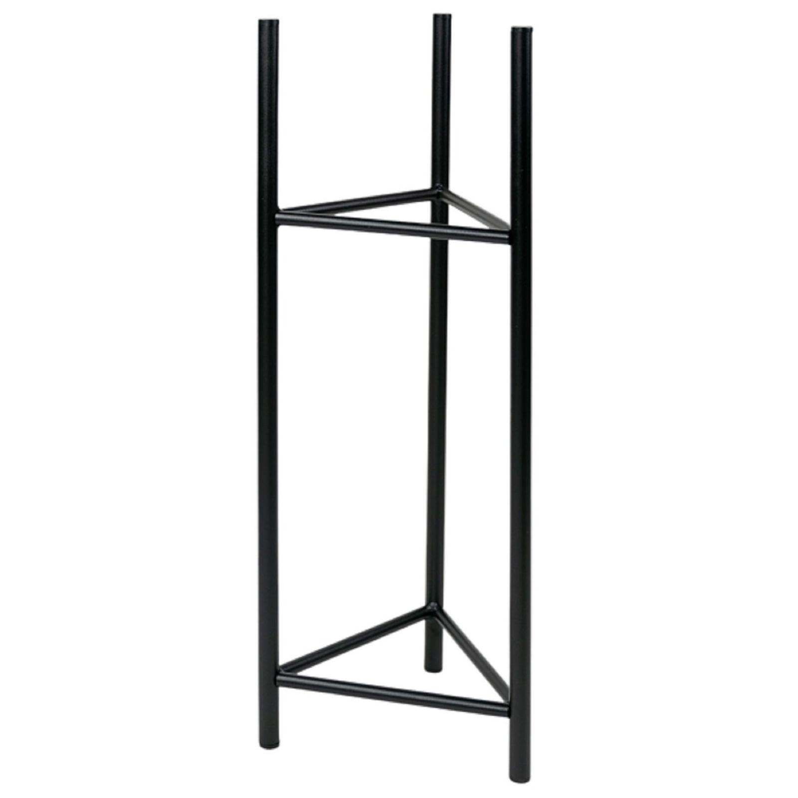 Suport ghiveci flori Your Loft Design Lizio M, asimetric, metal, negru, 23 x 60 cm