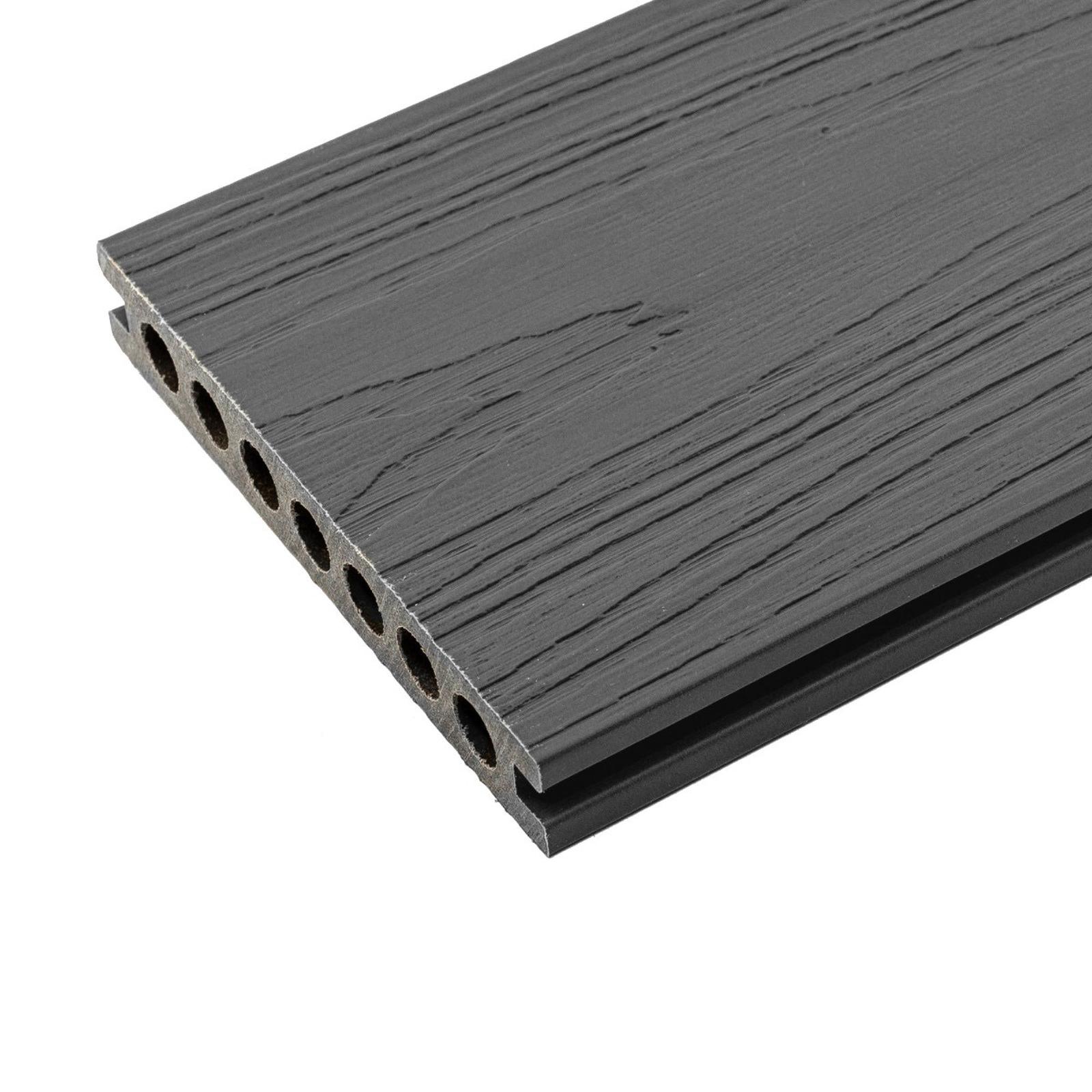 Pardoseala D WPC coextrus, 140 x 23 x 2400 mm, antracit