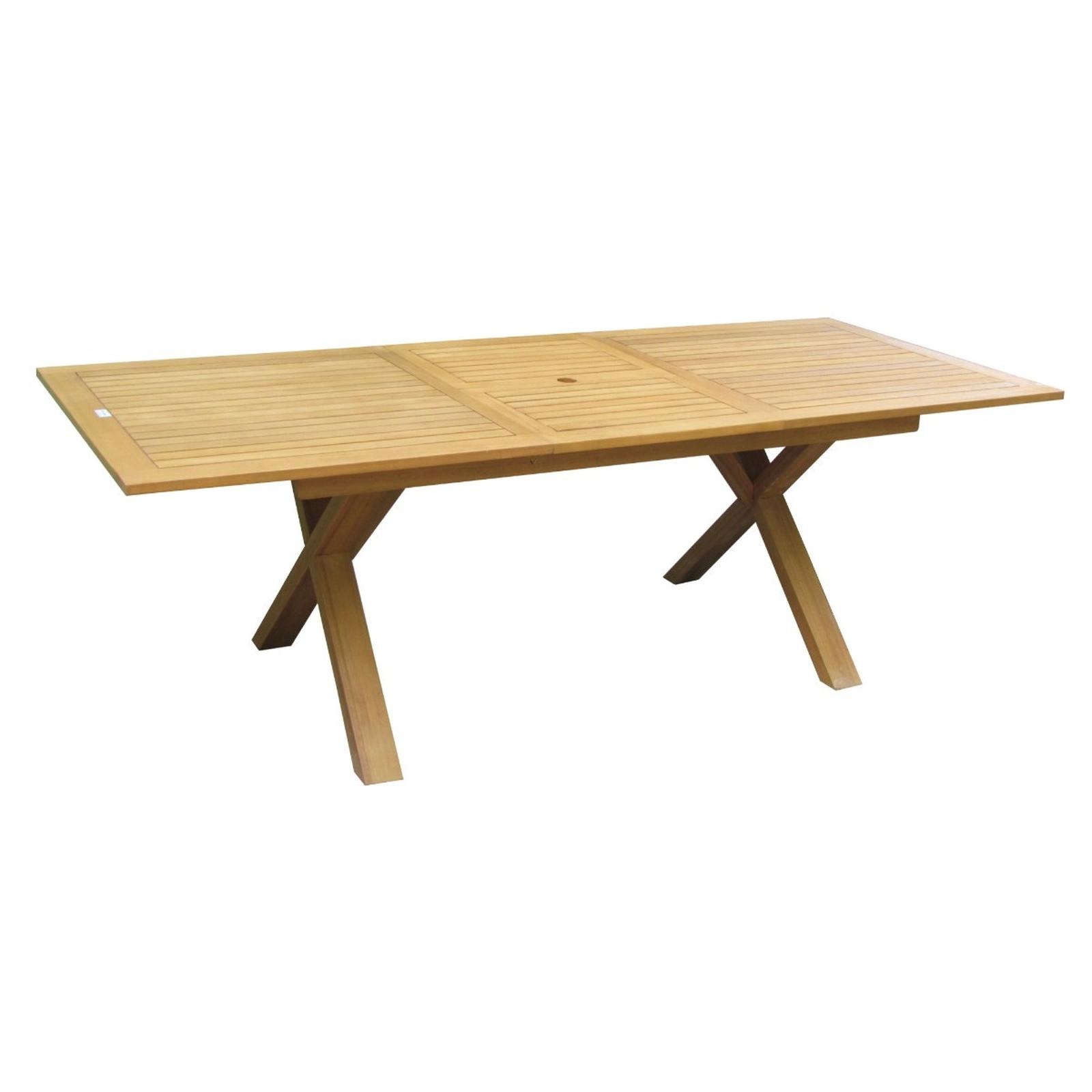 Masa extensibila pentru gradina Grandio Mob Samy, lemn acacia, dreptunghiulara, 10 persoane, maro, 180 / 240 x 100 x 75 cm