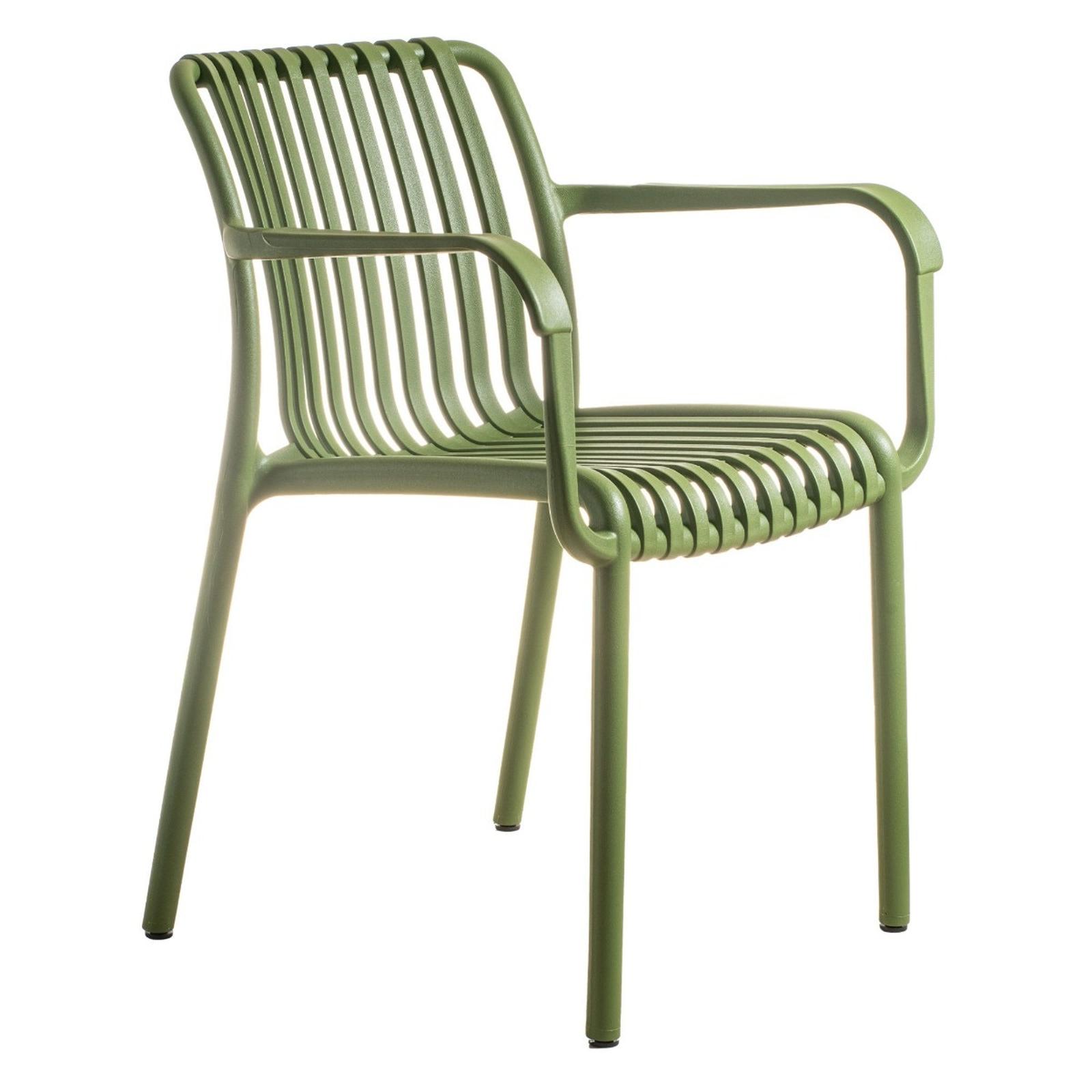 Scaun de gradina / terasa, fix, Nero, polipropilena, verde