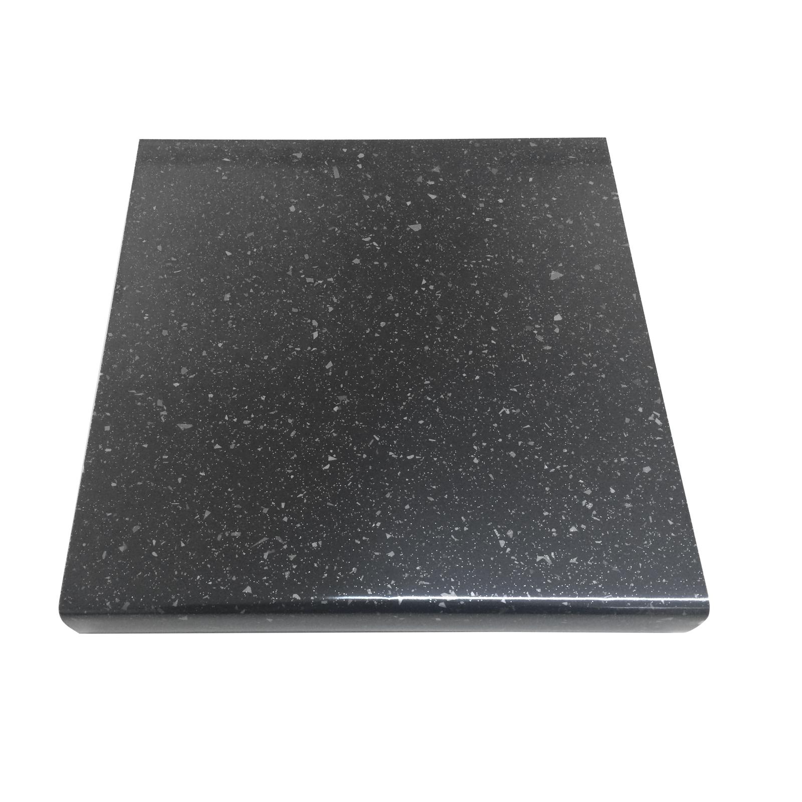 Blat bucatarie Martplast Galaxy, PAL, finisaj granit, negru, 600 x 38 mm