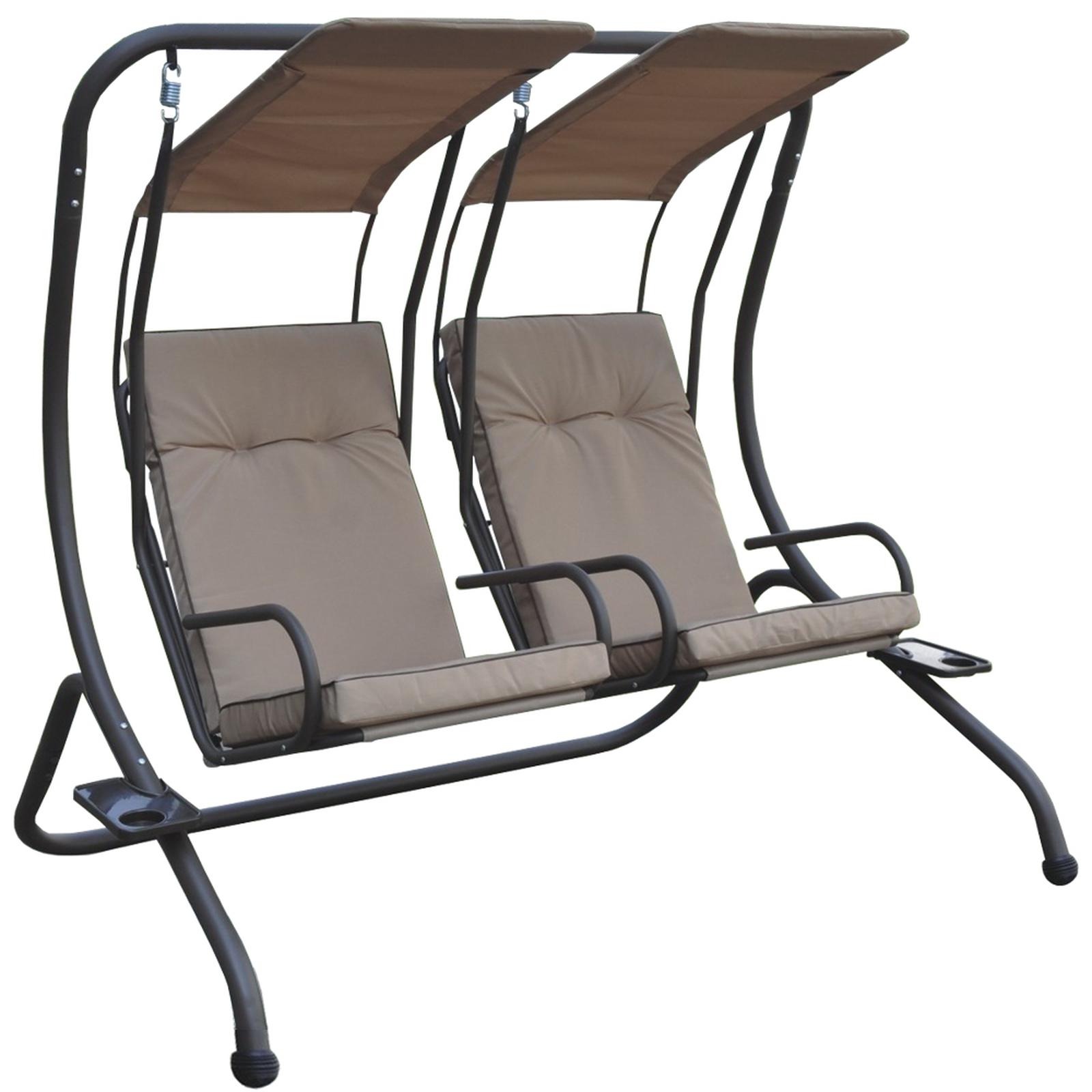 Balansoar gradina Confort, 2 persoane, structura metal, 170 x 136 x 170 cm