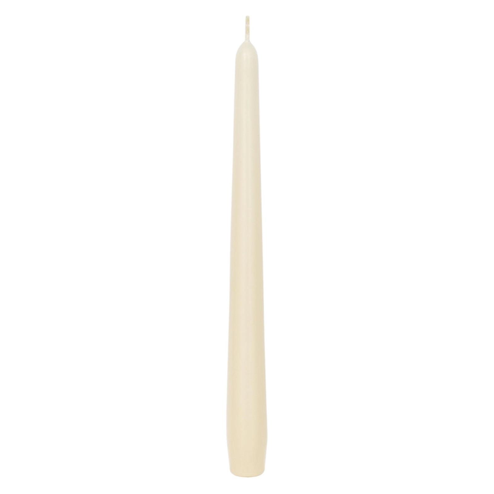Lumanare decorativa conica, ivory, 24.5 cm