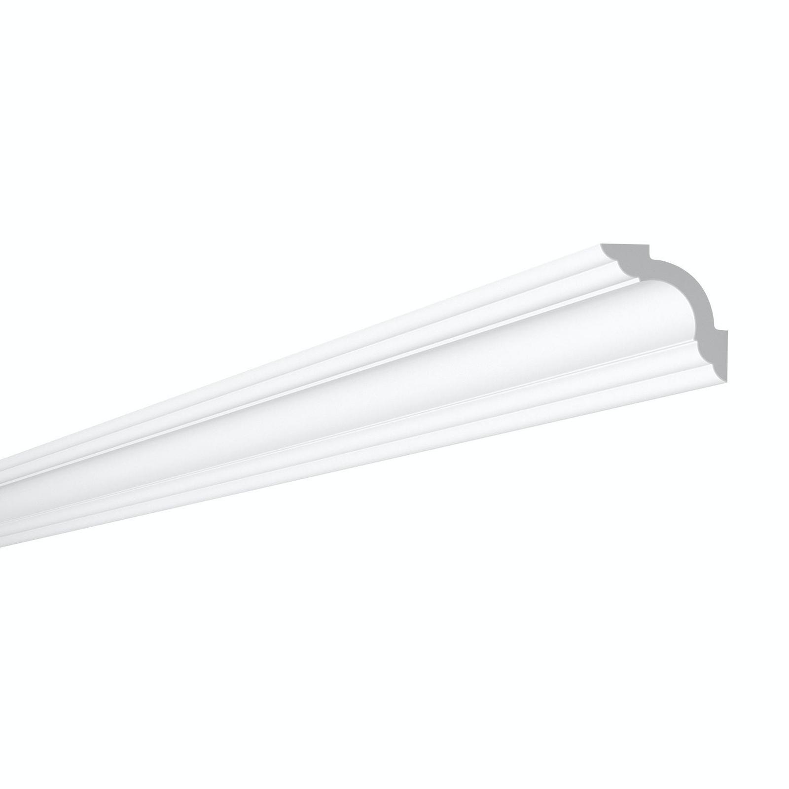Cornisa decorativa polimer dur WT5, clasic, alb, 200 x 5 x 5 cm