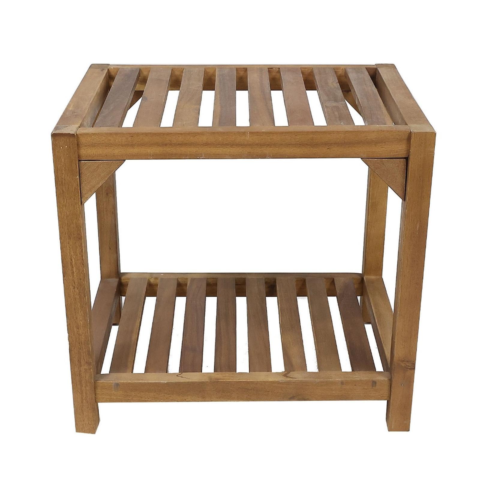 Raft gradina decoratiune din lemn, 45 x 33 x 42.5 cm