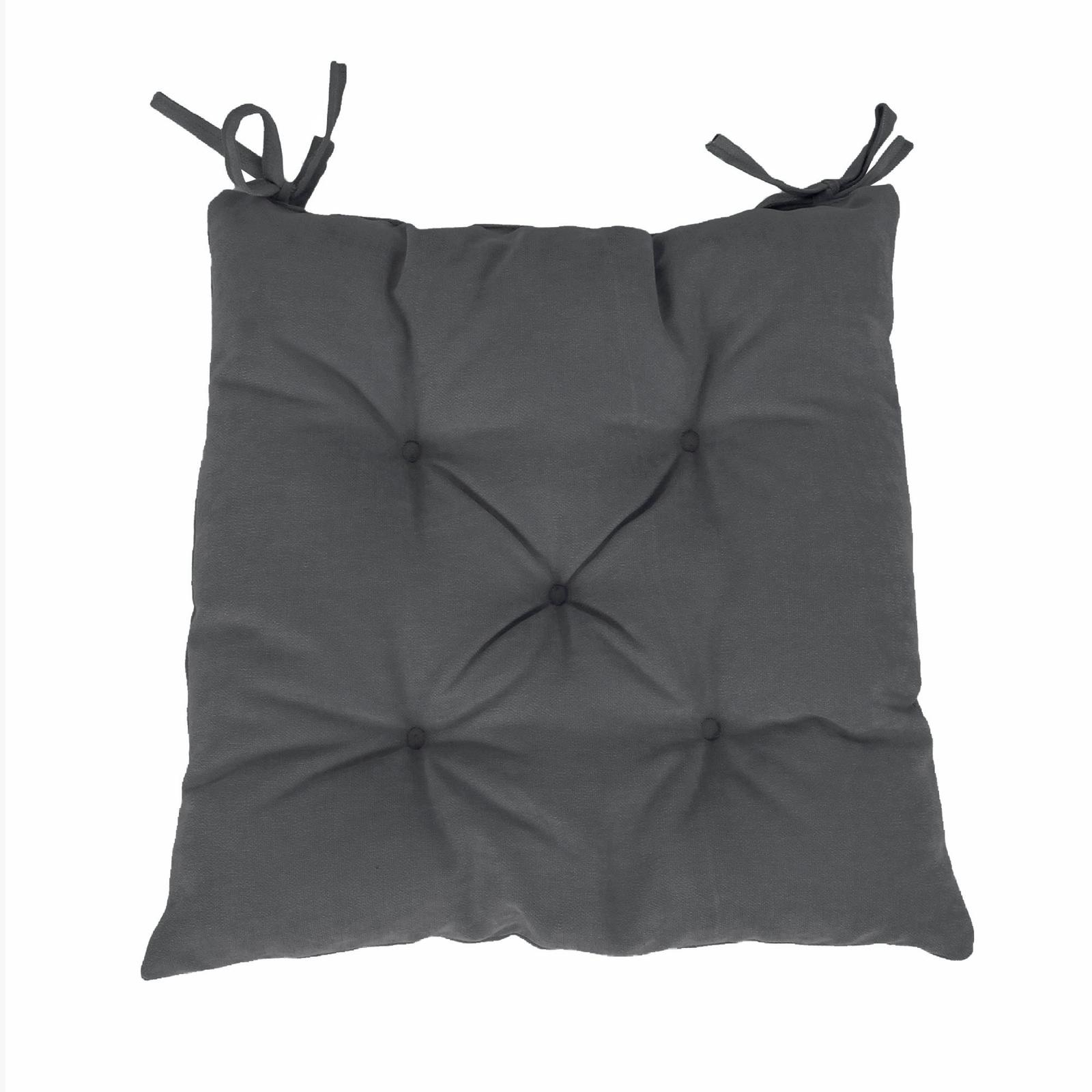 Perna scaun Hazan 69, poliester + fibra poliester siliconizata, gri, 43 x 43 cm