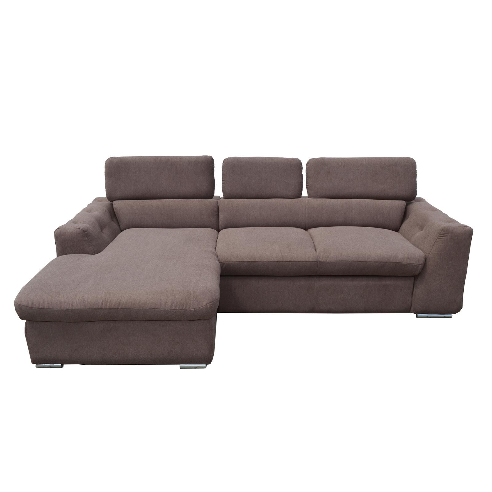 Coltar extensibil pe dreapta Albania, cu lada, maro, 260 x 165 x 94 cm, 2C