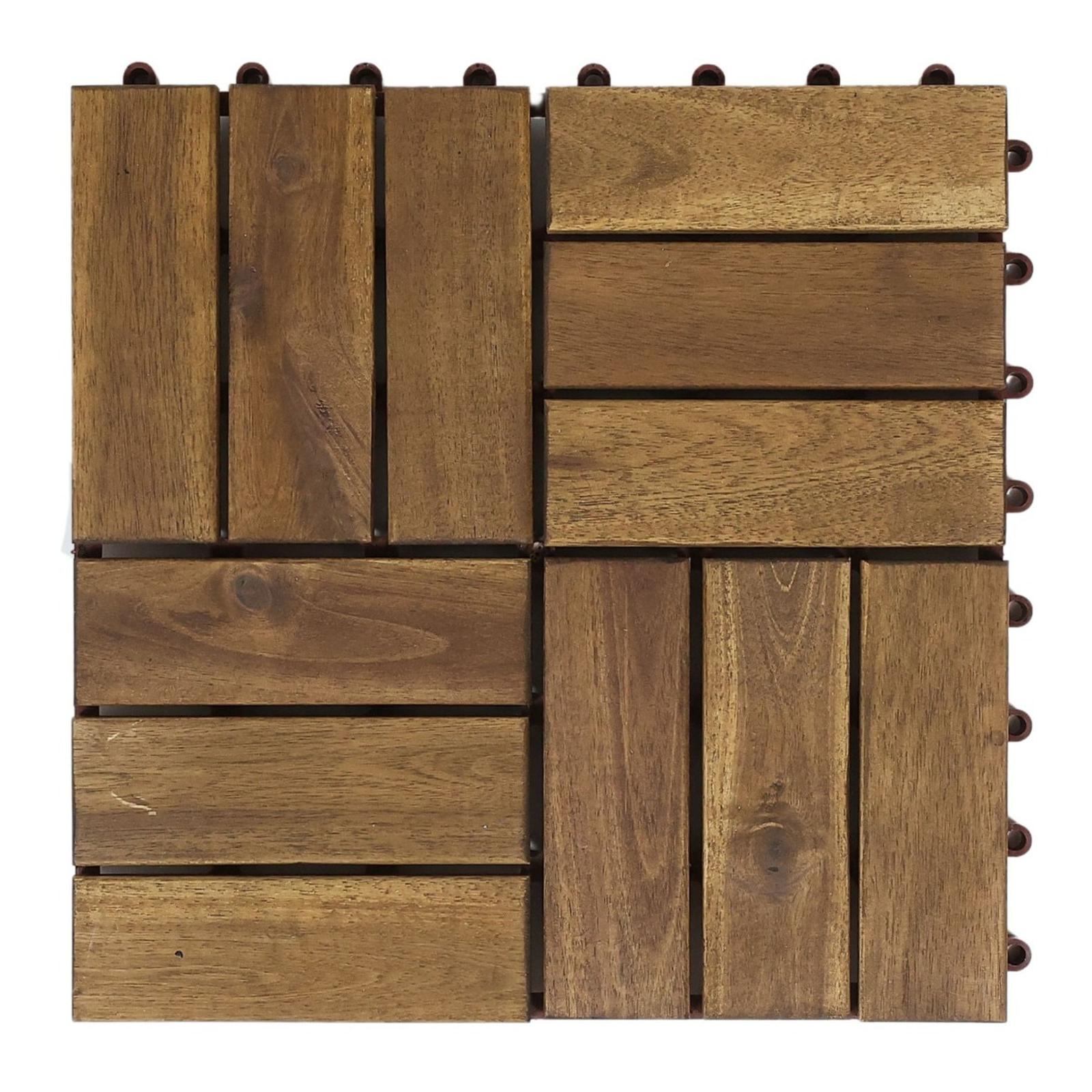 Dala lemn OT02 DB, exterior, 30 x 30 x 2.4 cm