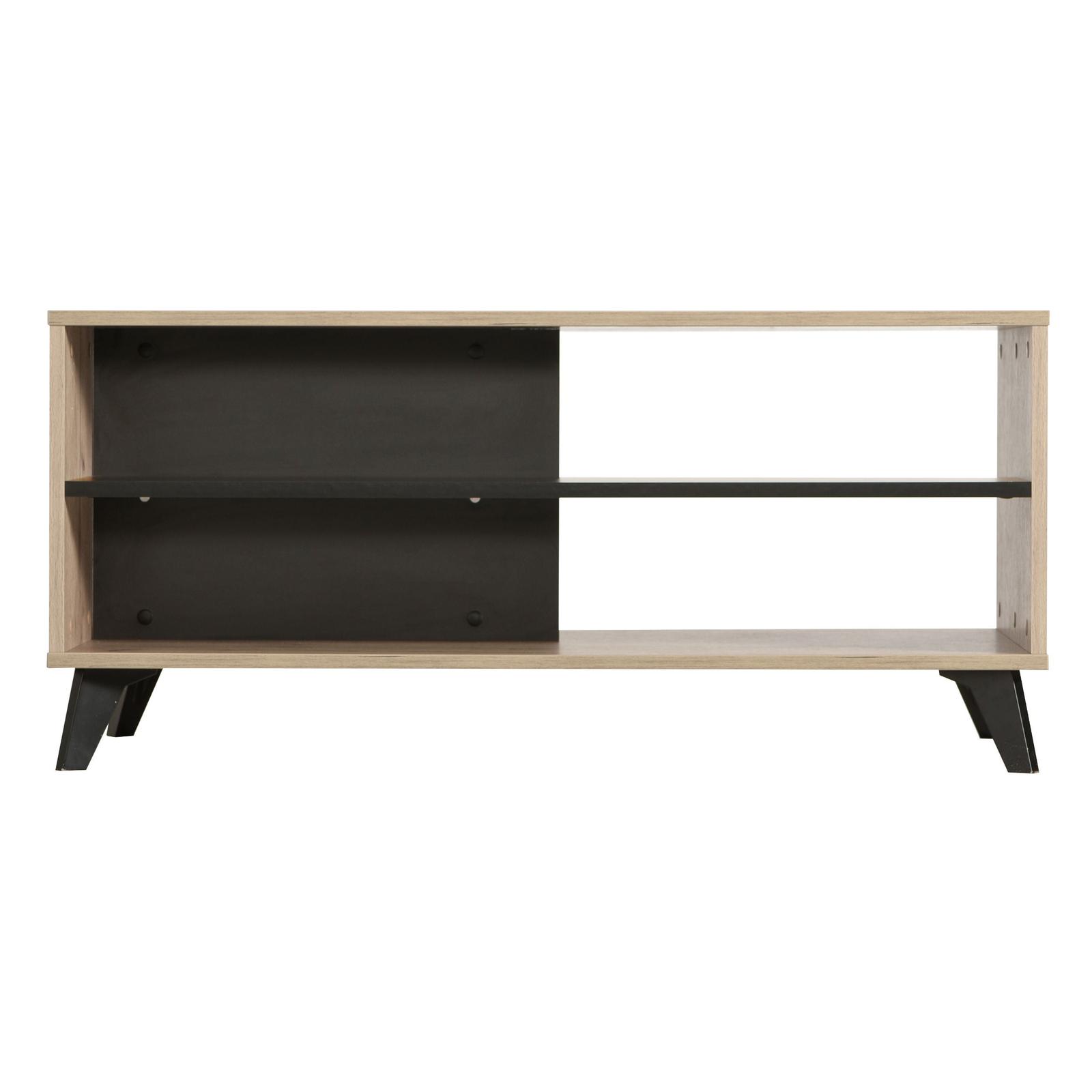 Masuta cafea Umbria KS, dreptunghiulara, stejar gri + negru, 101.5 x 50 x 47 cm, 1C
