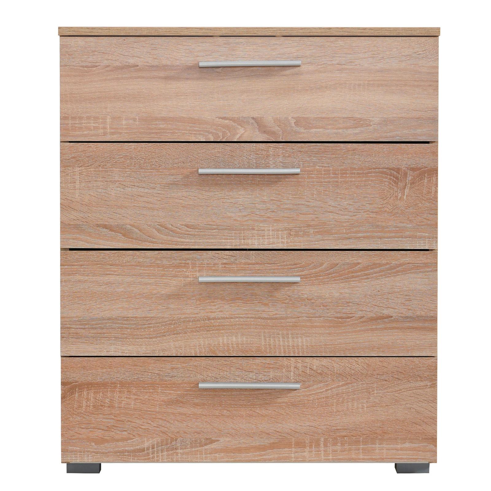 Comoda dormitor Ritmo 4F, cu 4 sertare, stejar sonoma, 68 x 80.5 x 35 cm, 1C