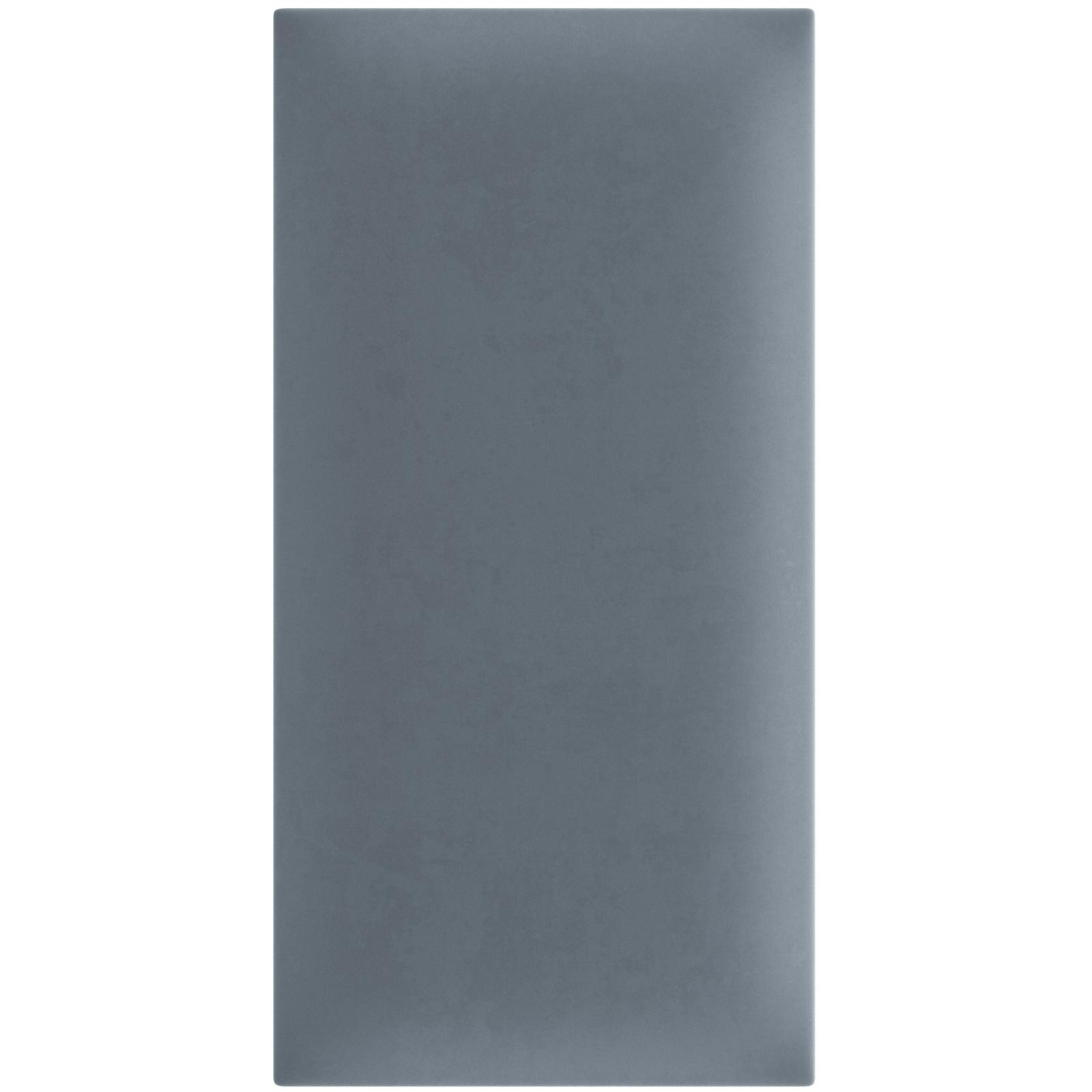 Panou decorativ tapitat, dreptunghiular, stofa, albastru marin, 60 x 30 cm, 30 mm