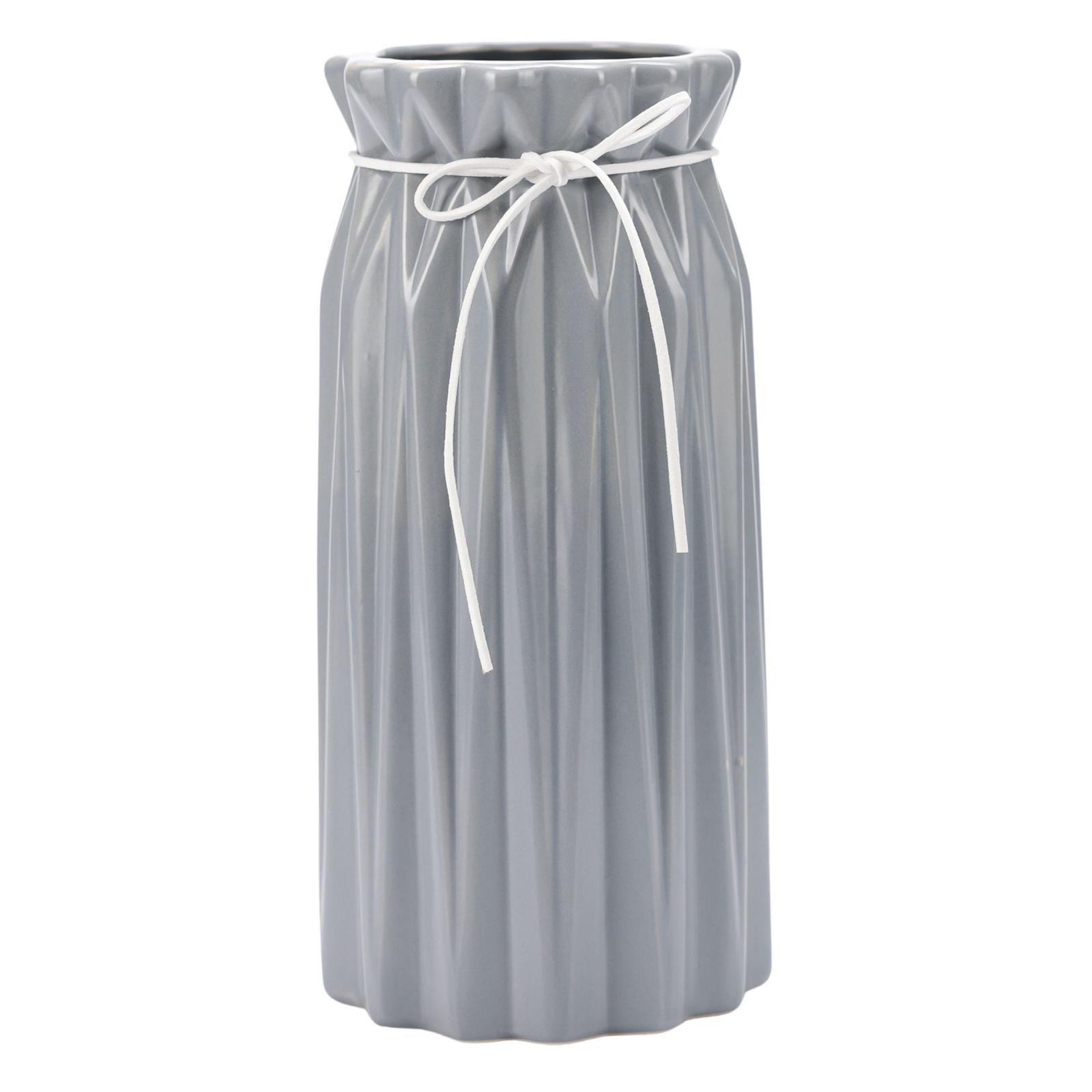 Vaza decorativa 1950, Ella Home, ceramica, gri, 26 cm