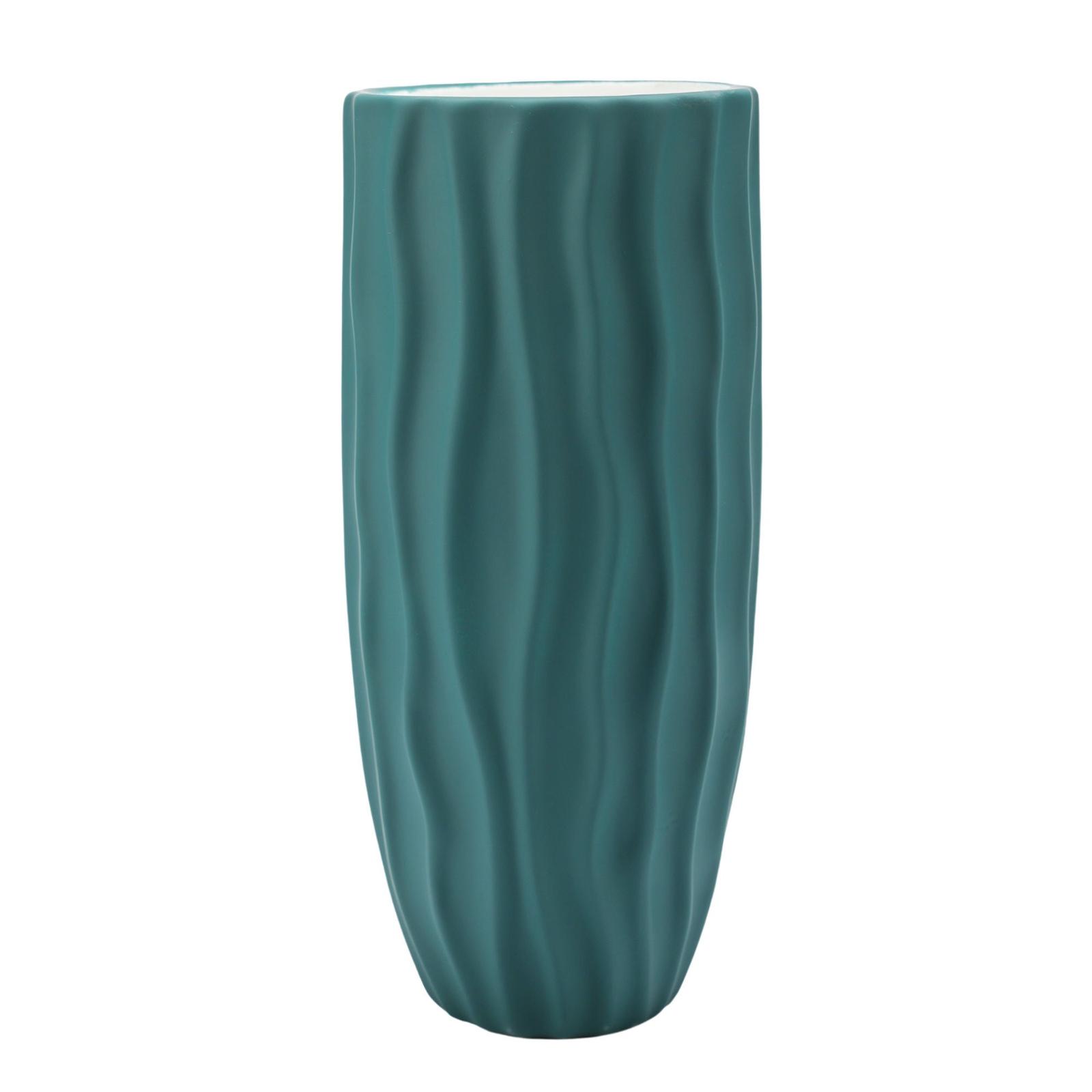 Vaza Ella Home, Waves, ceramica, verde, 29 cm