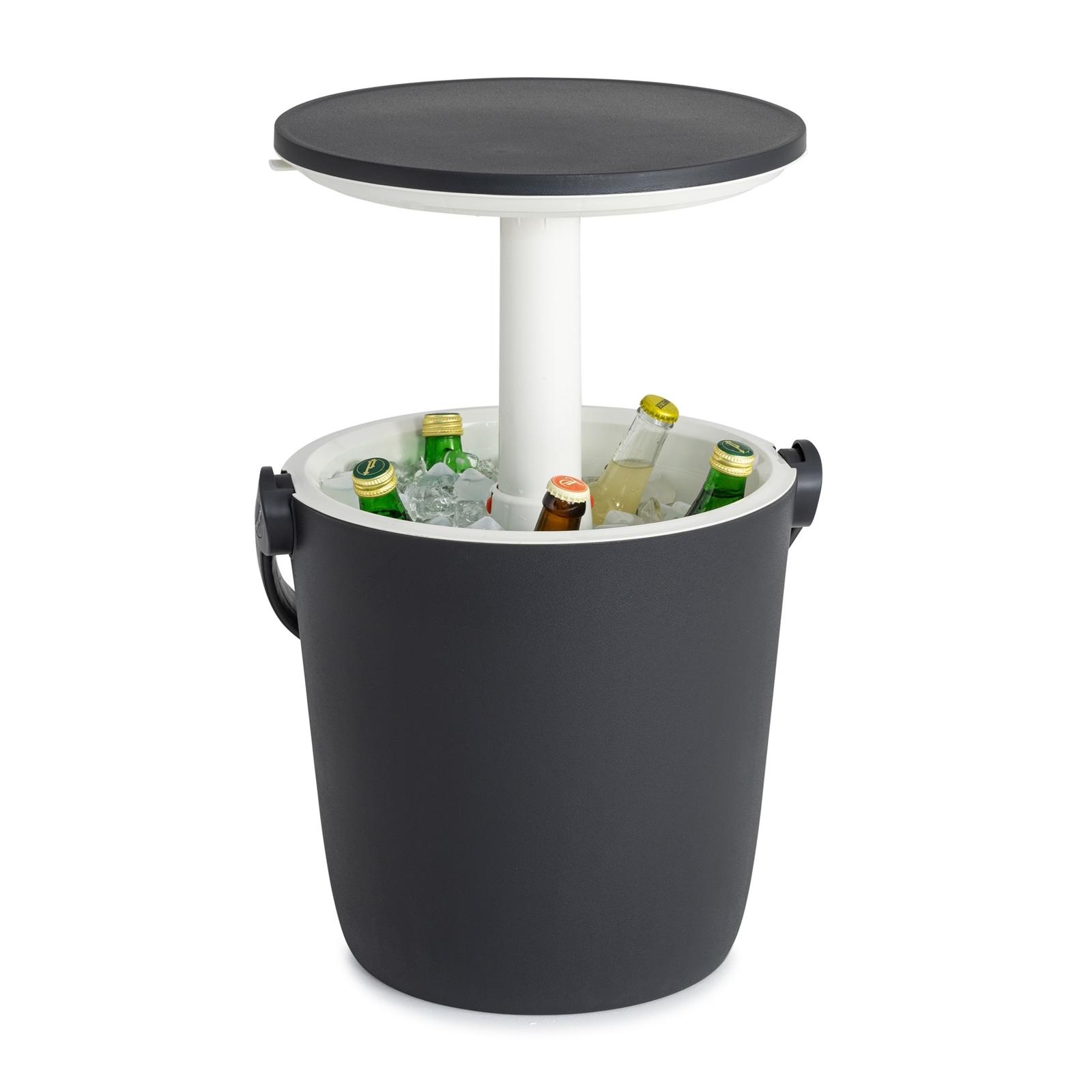Masa pentru gradina cu recipient de racire Keter Cool Bar, grafit, 38 x 37 - 60 cm