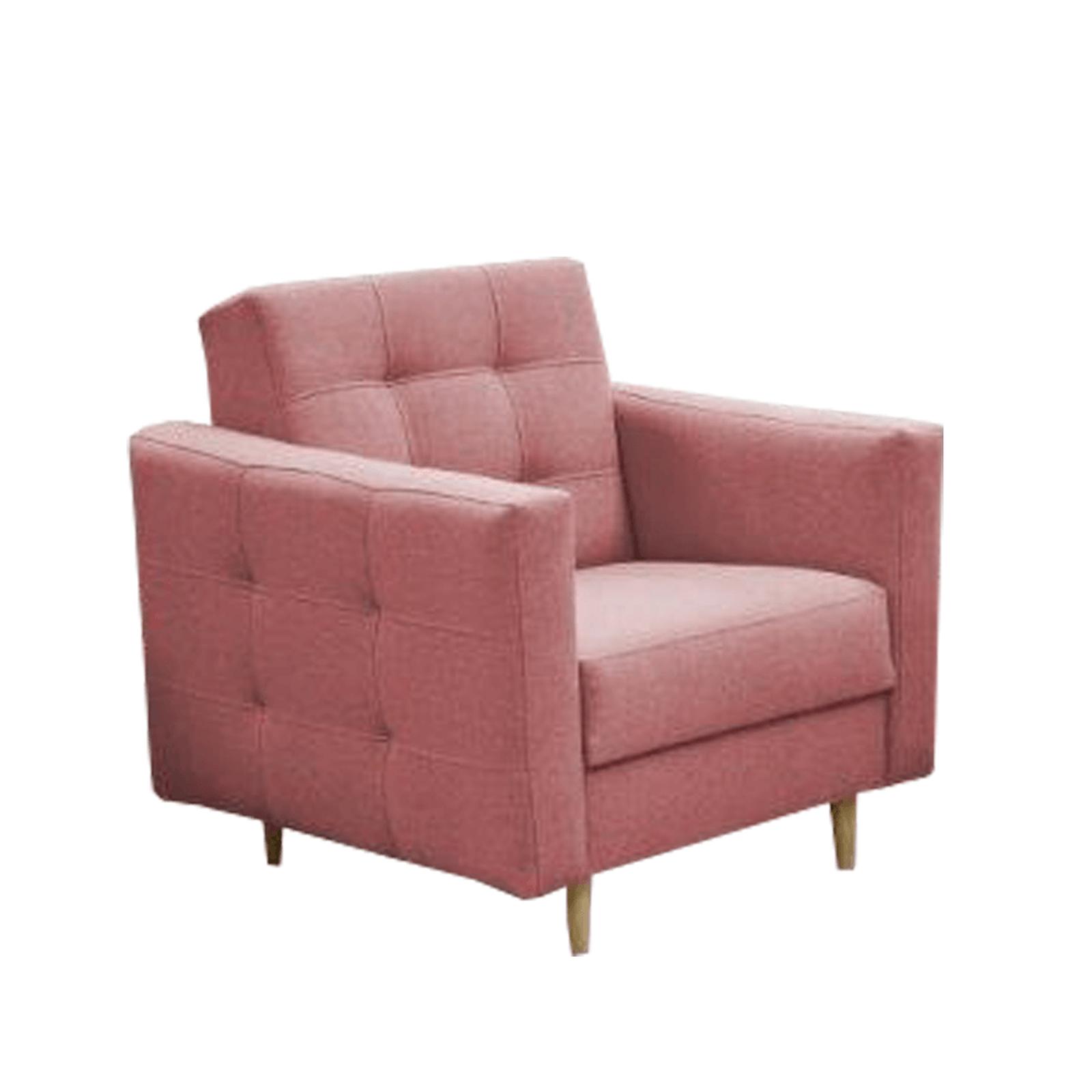 Fotoliu fix Amedia, textil, roz + fag, 1C