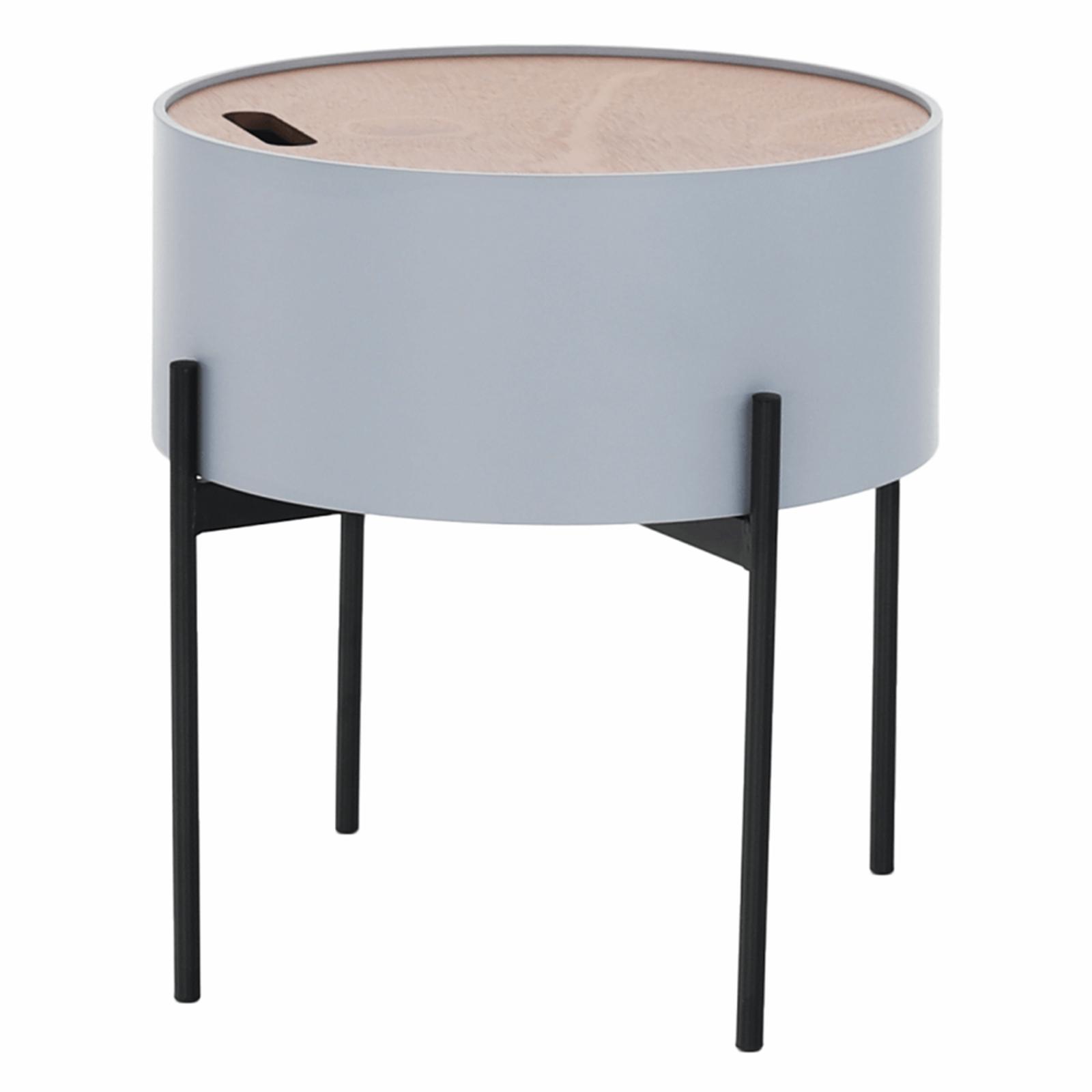 Masuta cafea Mosai, rotunda, gri + natur + negru, 38 x 38 x 38.5, 1C