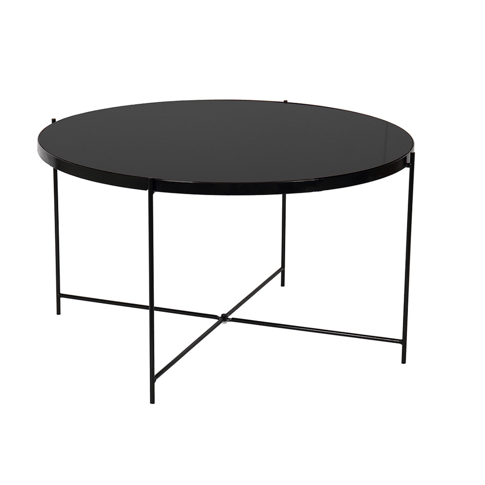 Masuta cafea Kurtis, rotunda, negru, 60 x 60 x 40 cm, 1C