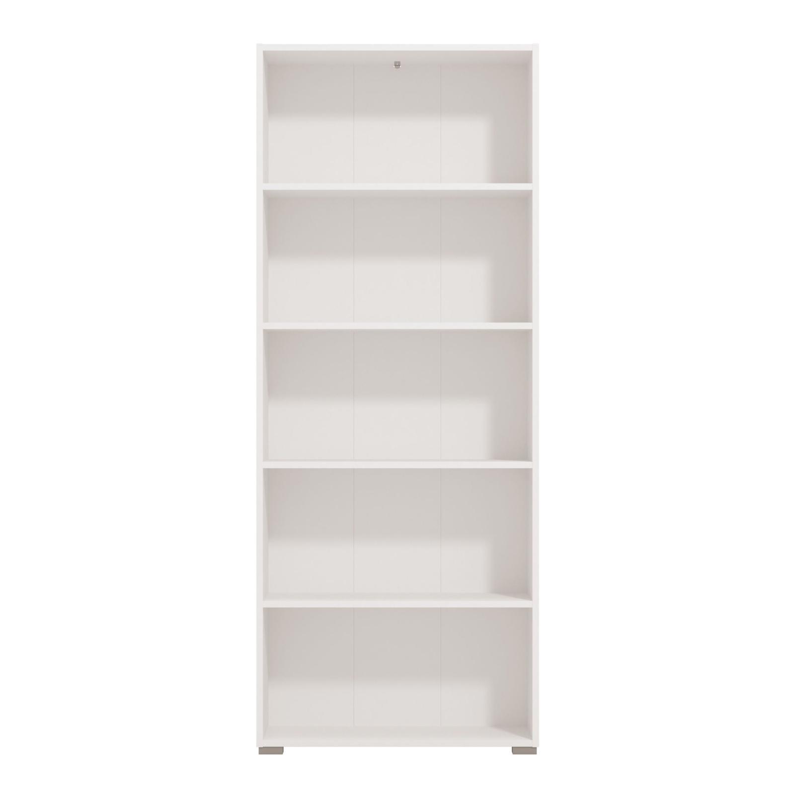 Etajera Tomar 5 OB HDF, alba, 70 x 24.5 x 176.5 cm, 1C