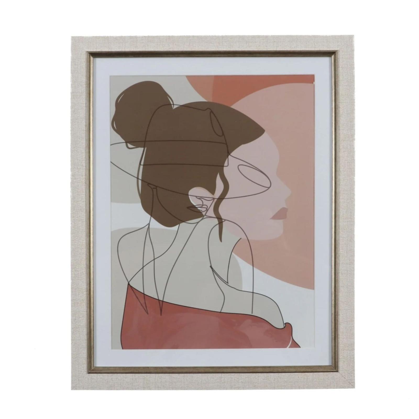 Rama foto 1280-D-A407S1, dreptunghiulara, 30 x 40 cm, bej, MDF