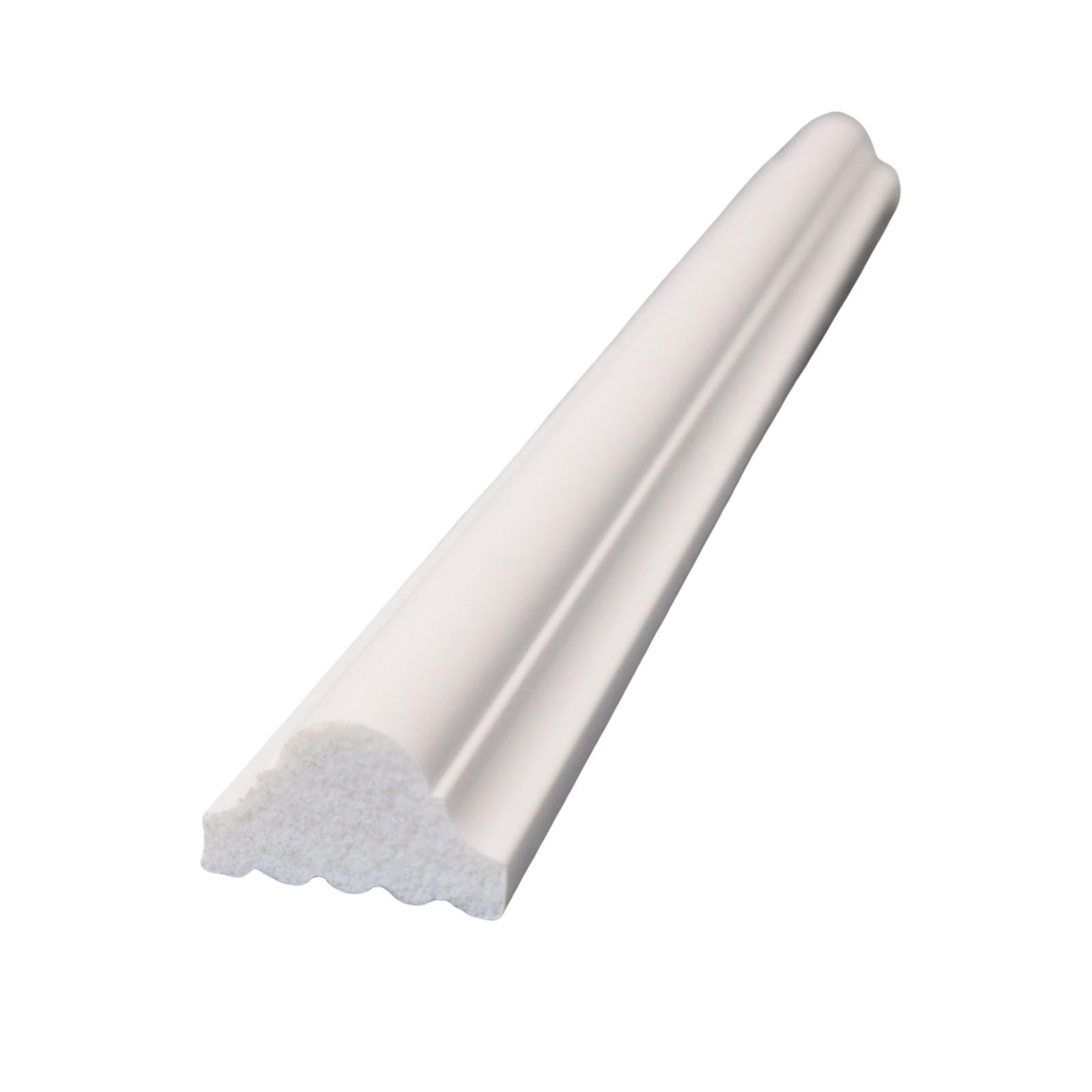 Bagheta decorativa polistiren WAS-002, modern, alb, 200 x 2.5 x 1.5 cm