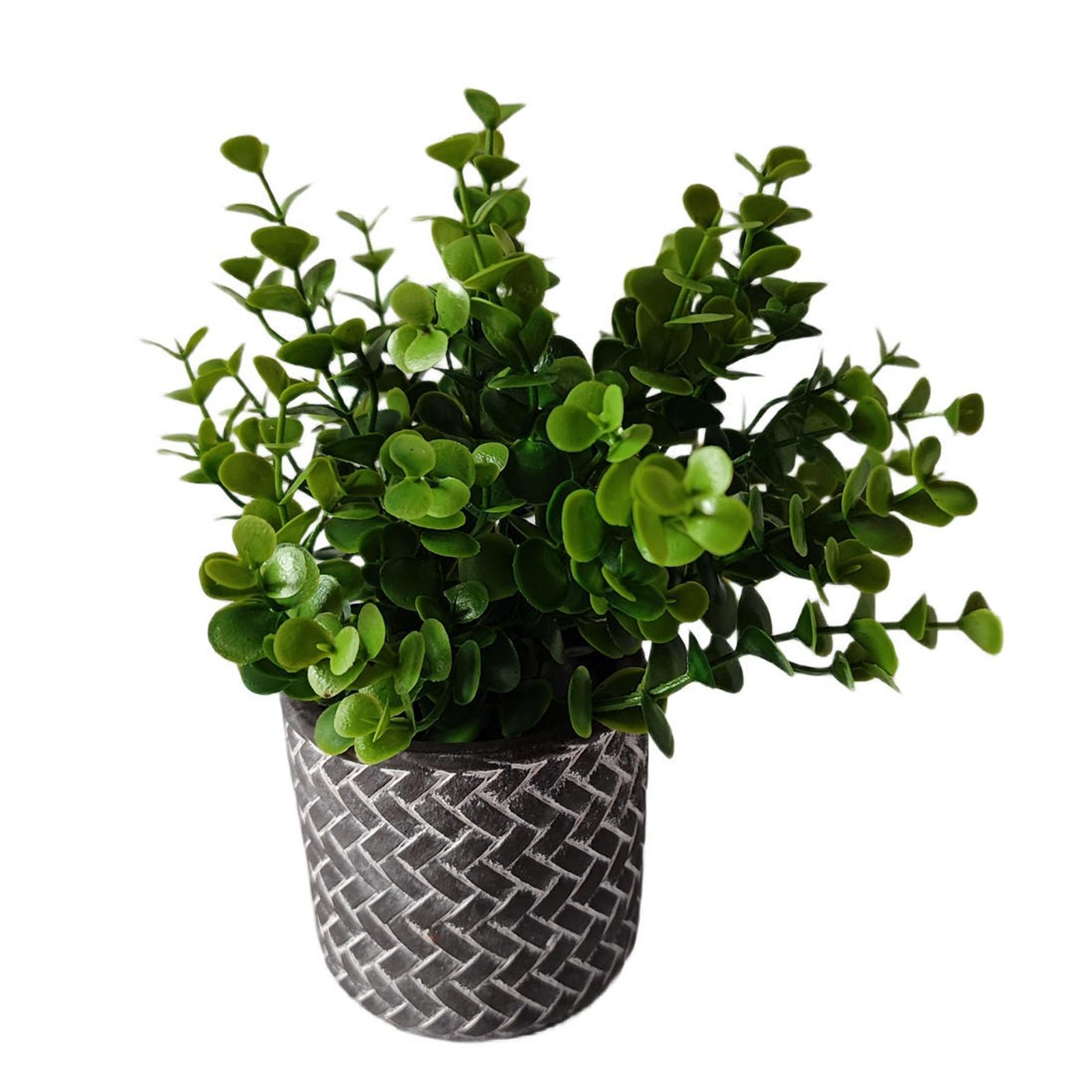 Planta artificiala in ghiveci, verde, 18 cm