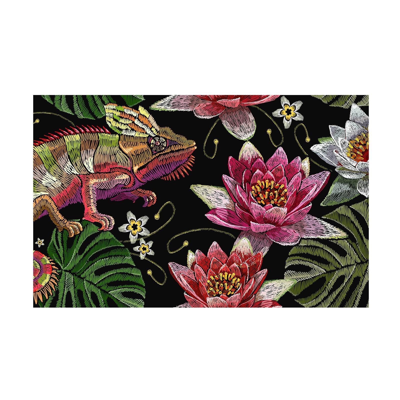 Tablou Chameleon, 4Decor, DE0384, panza + sasiu lemn, 150 x 95 cm