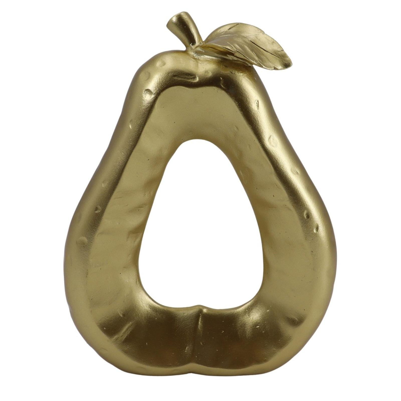 Decoratiune para AK1523029, polirasina, auriu, 19 x 14.6 cm