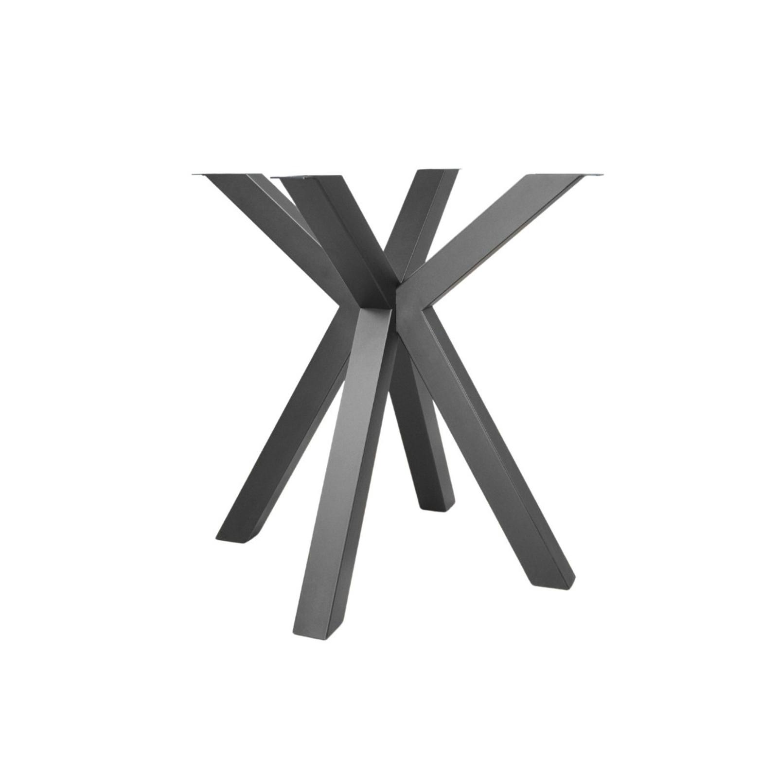 Cadru mobila pentru masa Kleo D900 mm, metalic, negru, forma incrucisata, 710 mm