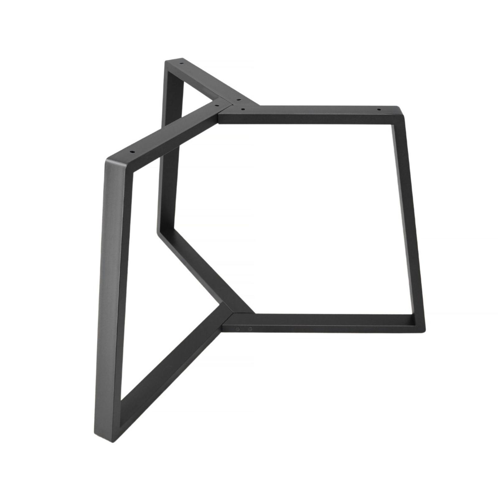 Cadru mobila Callipso pentru masa  D1200 mm, metalic, negru, forma U intersectat, 710 mm