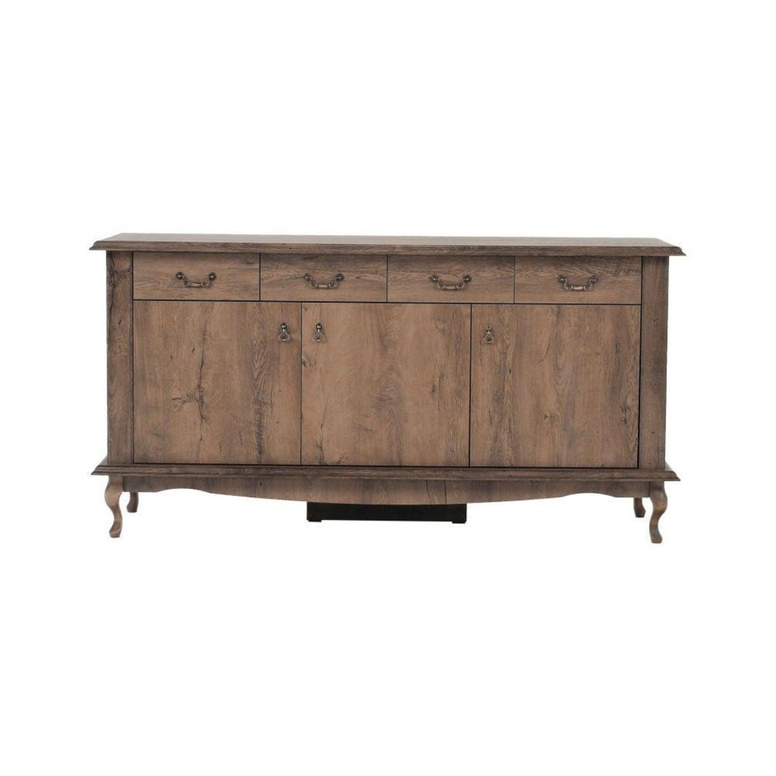 Comoda living Vilar, cu usi si sertare, stejar lefkas, 175 x 47 x 89 cm, 3C Comoda living Vilar, cu usi si sertare, stejar lefkas, 175 x 47 x 89 cm, 3C