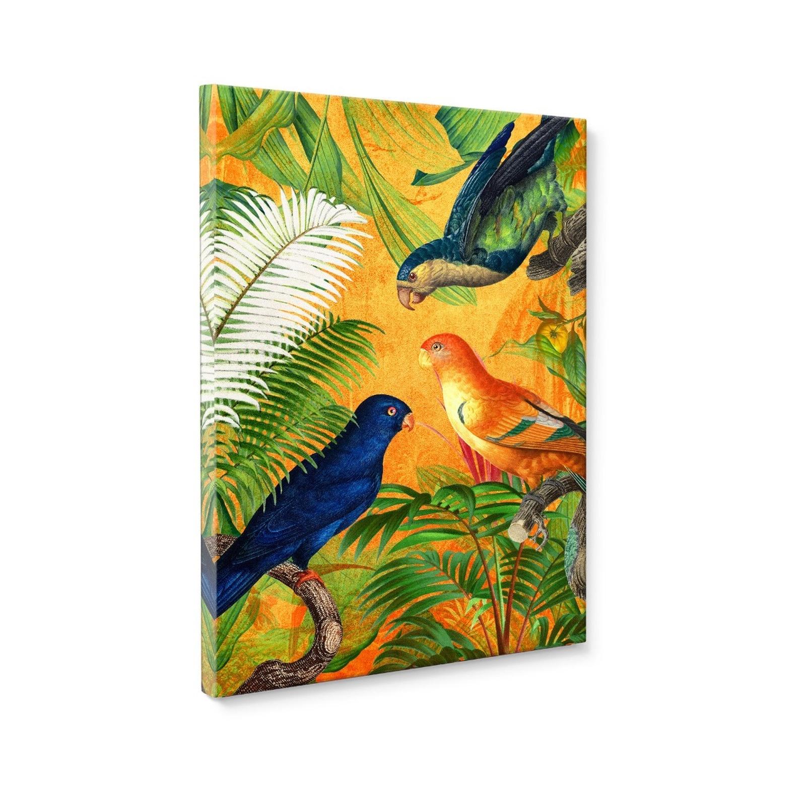 Tablou Orange Parrot, Styler, standard, panza + sasiu MDF, 70 x 100 cm

