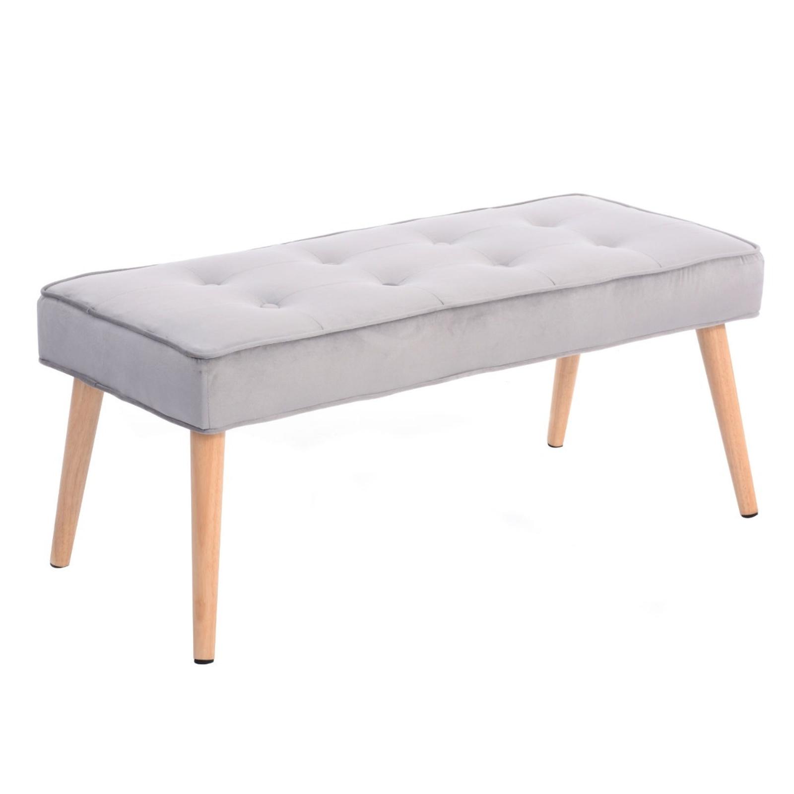 Bancheta hol Harmony gri + natur, 102 x 42 x 45 cm, 1C