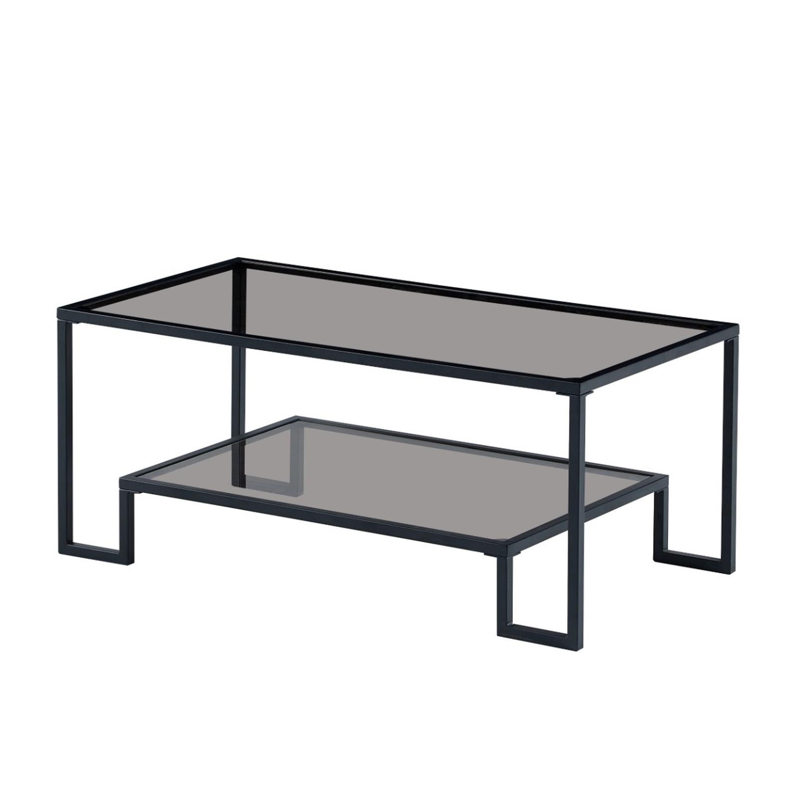 Masuta cafea TT033, dreptunghiulara, negru, 100 x 55 x 45 cm, 1C