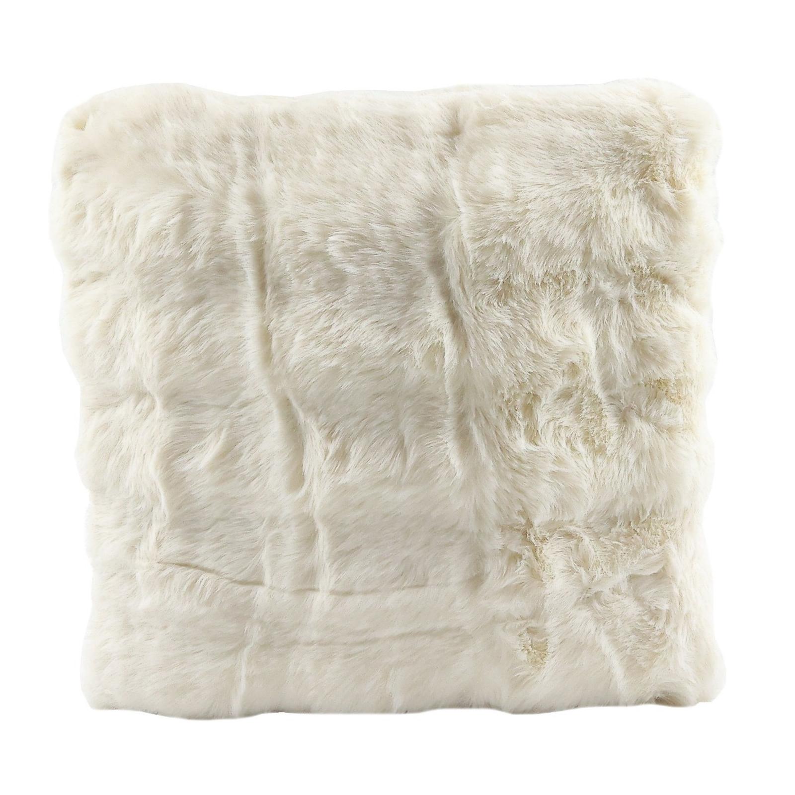 Perna decorativa Caressa, poliester, crem, 45 x 45 cm