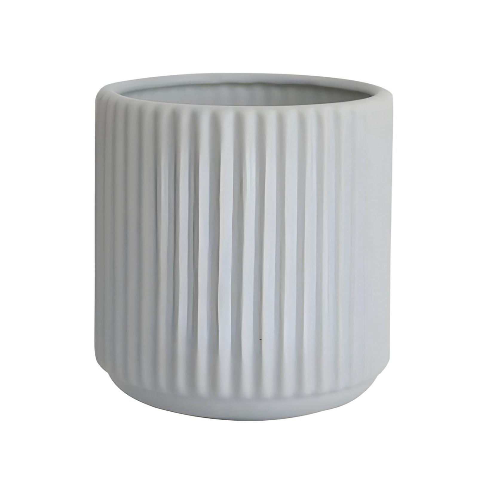 Vaza decorativa HP655 ceramica, albastru deschis, 17 cm