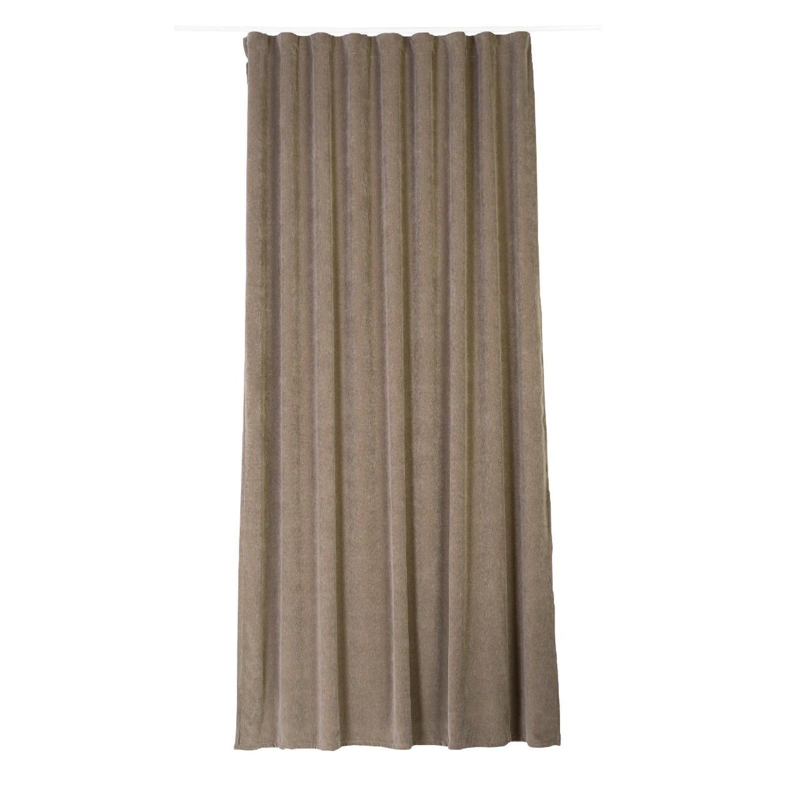 Draperie Ponte, colectie Scandi, chenille, maro, semiopac, H 280 cm
