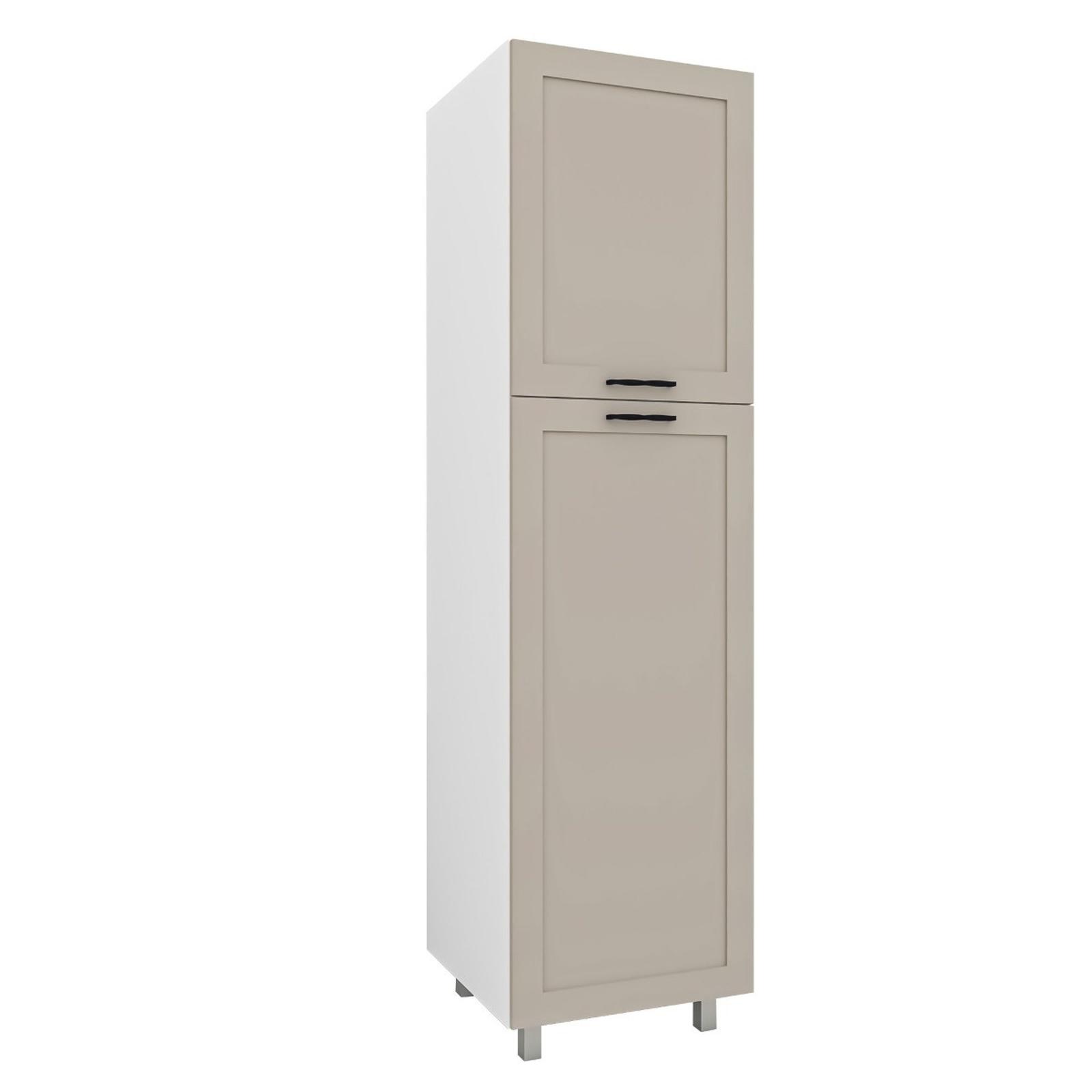 Dulap bucatarie Catalina, cappuccino + alb, 2 usi, 60 x 60 x 214 cm, 3C