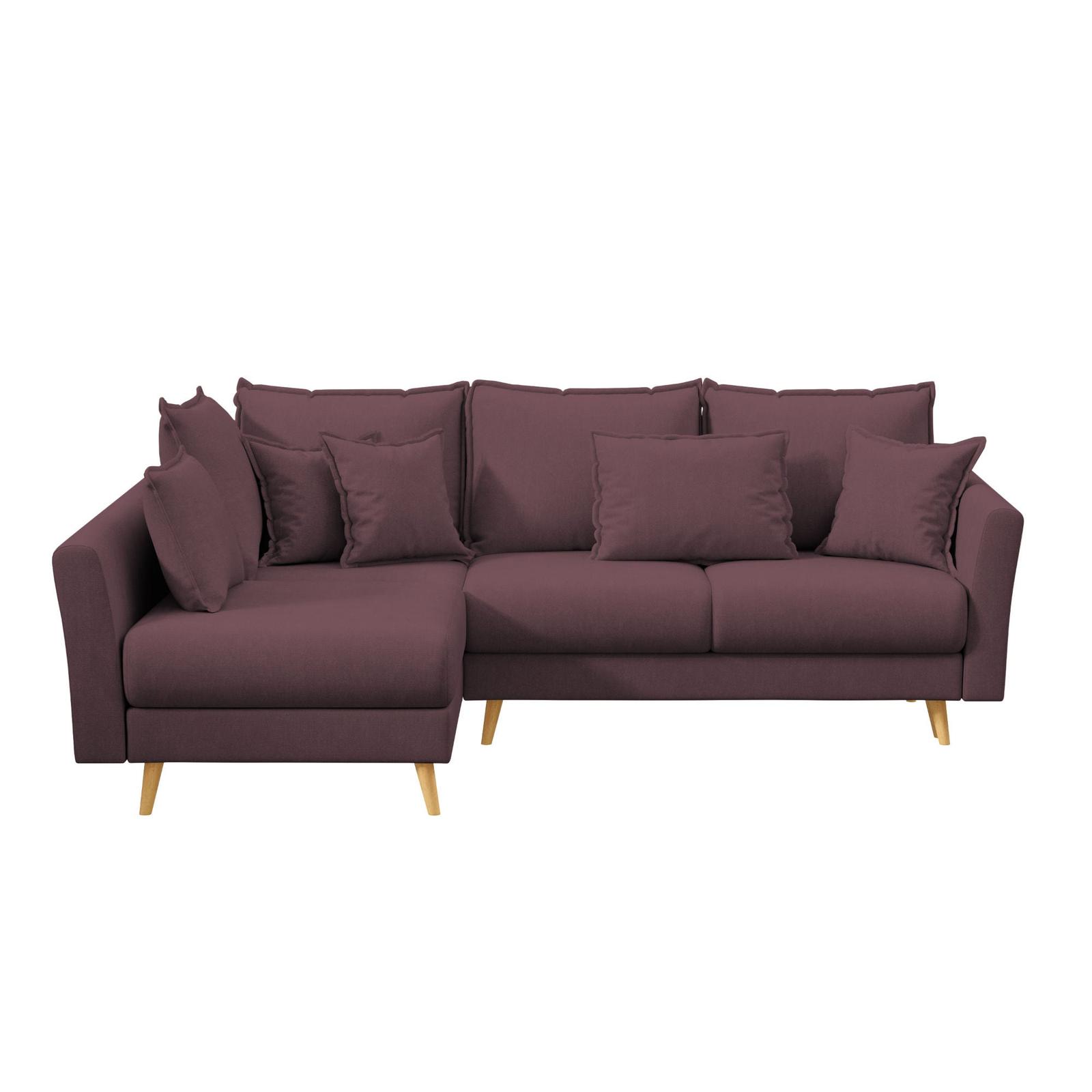 Coltar living Romeo extensibil pe dreapta cu lada, mov, 240 x 170 x 95 cm, 2C