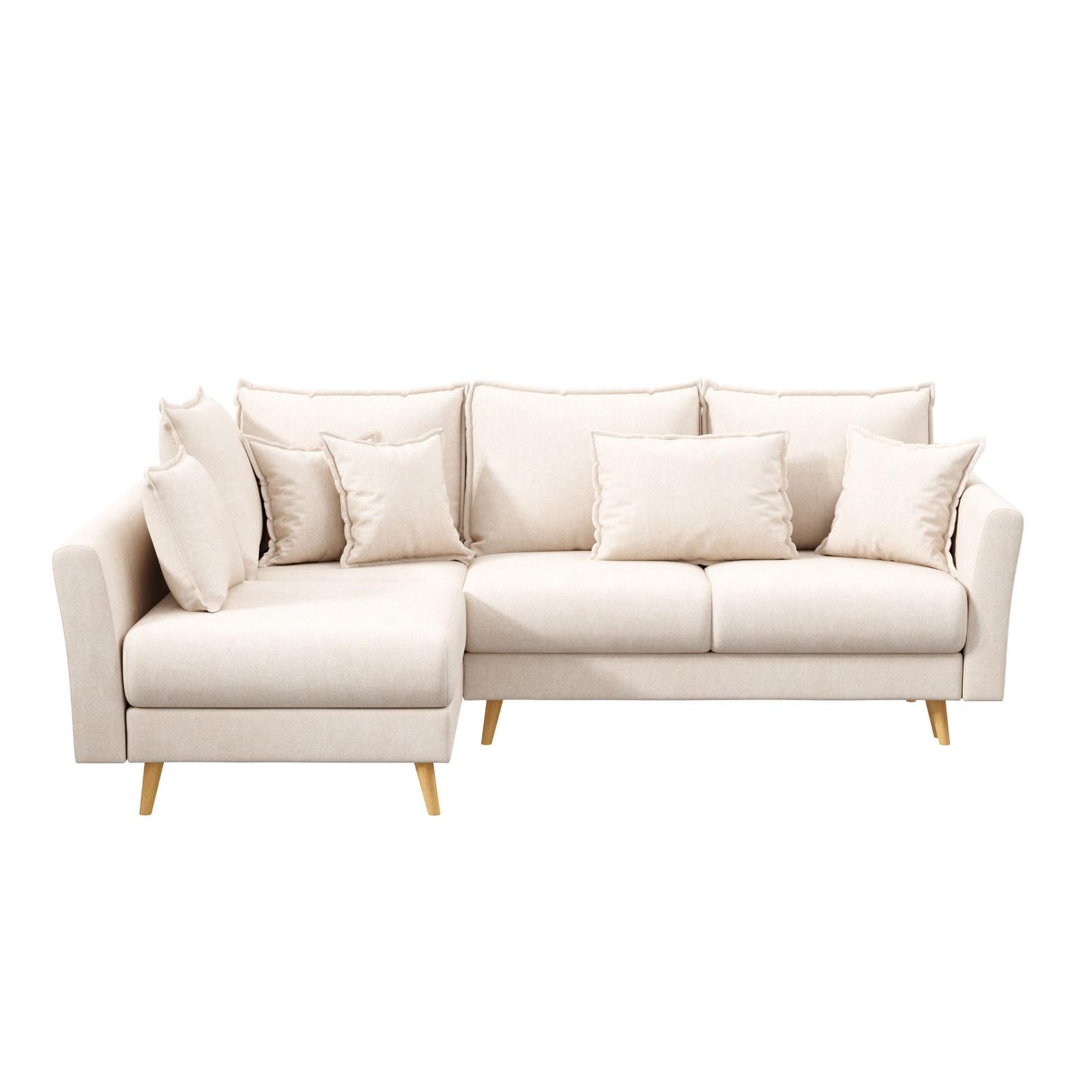 Coltar living Romeo, cu lada, crem, 240 x 170 x 95 cm, 2C