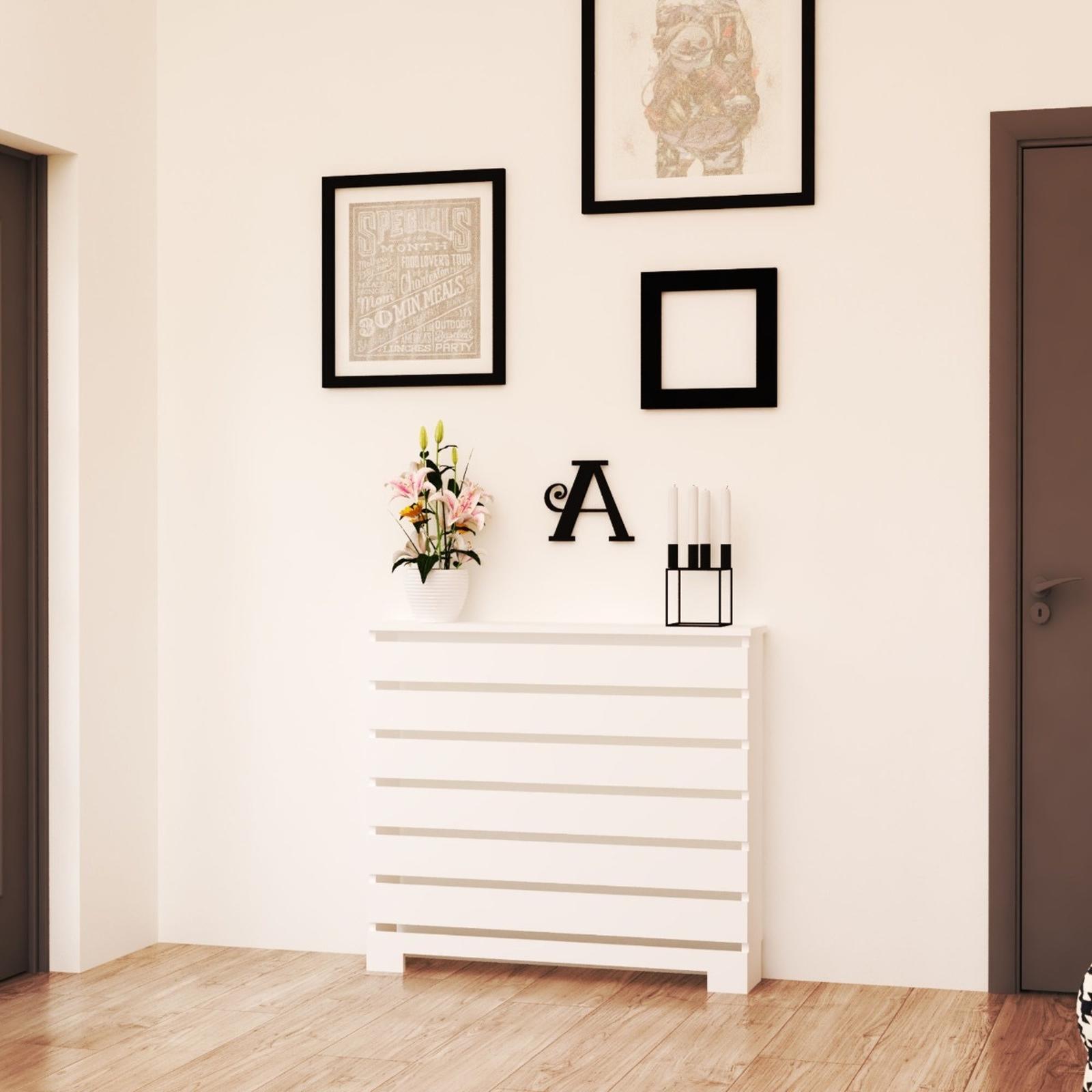 Masca calorifer Space alb, MDF + PAL, 100 x 20 x 90 cm