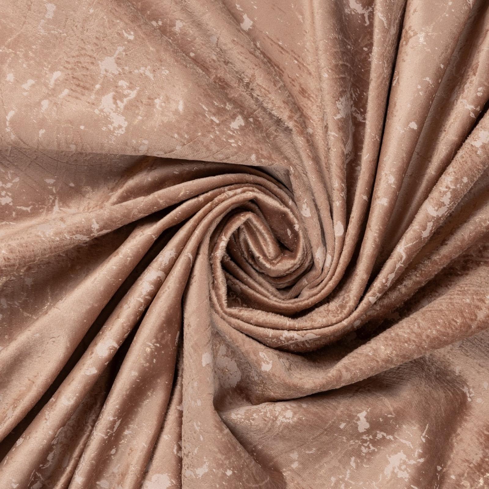 Draperie catifea, roz pudra, semiopac, 280 cm