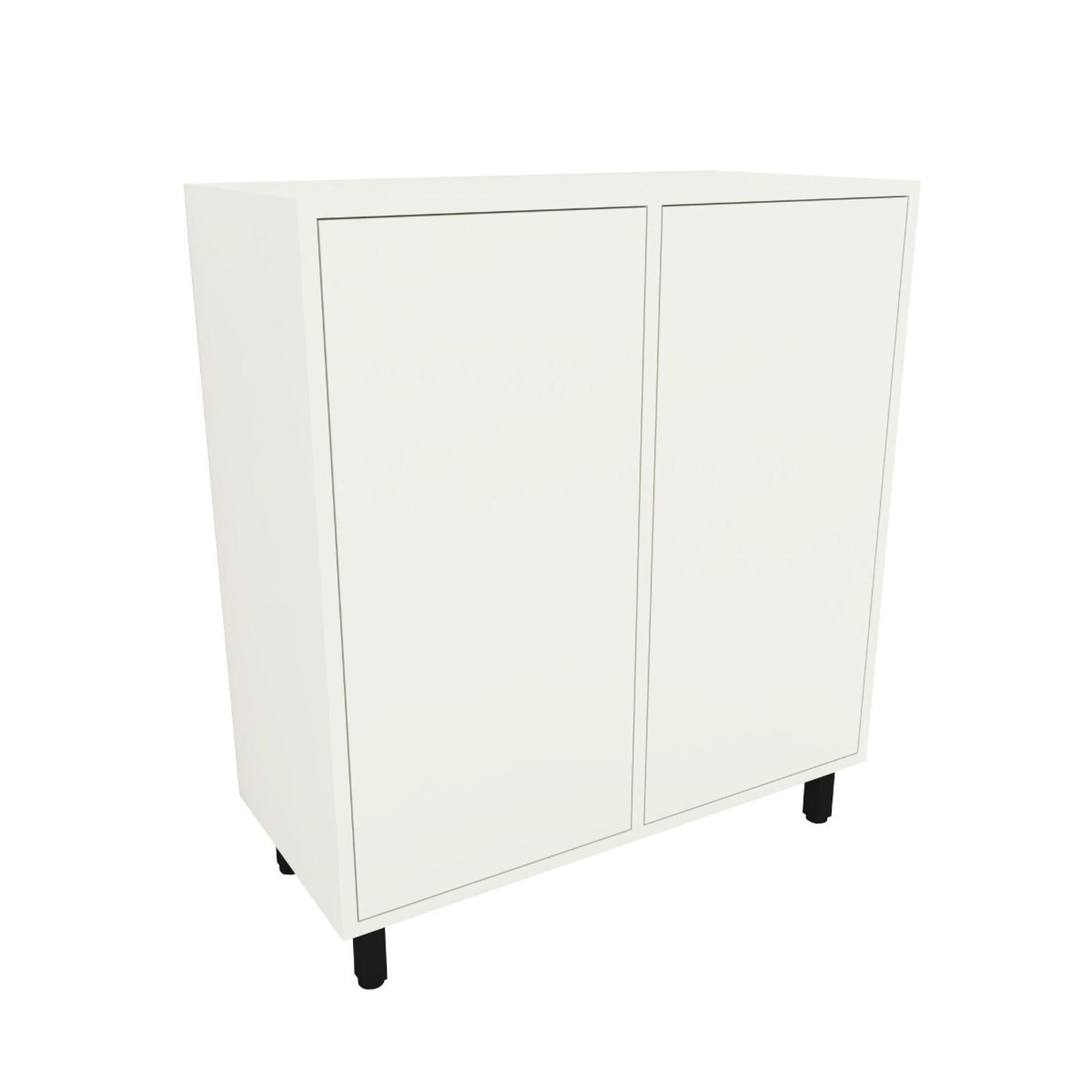 Dulap living M&M, cu usi, alb, 80 x 37 x 80 cm, 1C