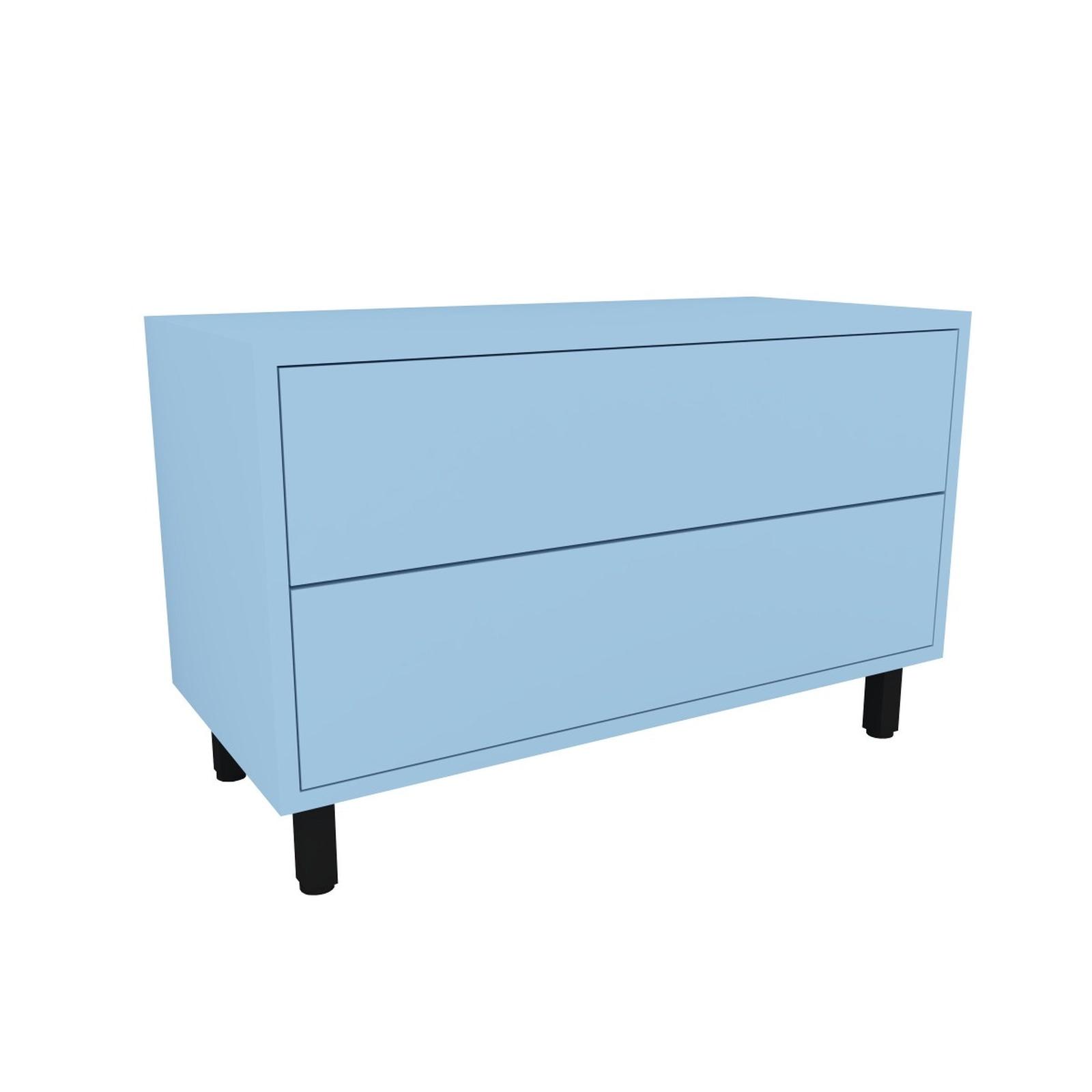 Comoda living M&M, cu sertare, albastru, 80 x 37 x 40 cm, 1C