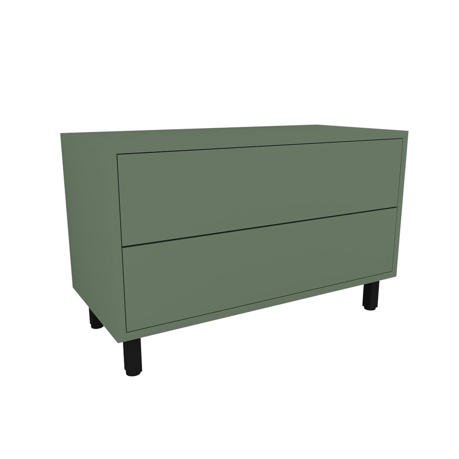 Comoda living M&M, cu sertare, verde, 80 x 37 x 40 cm