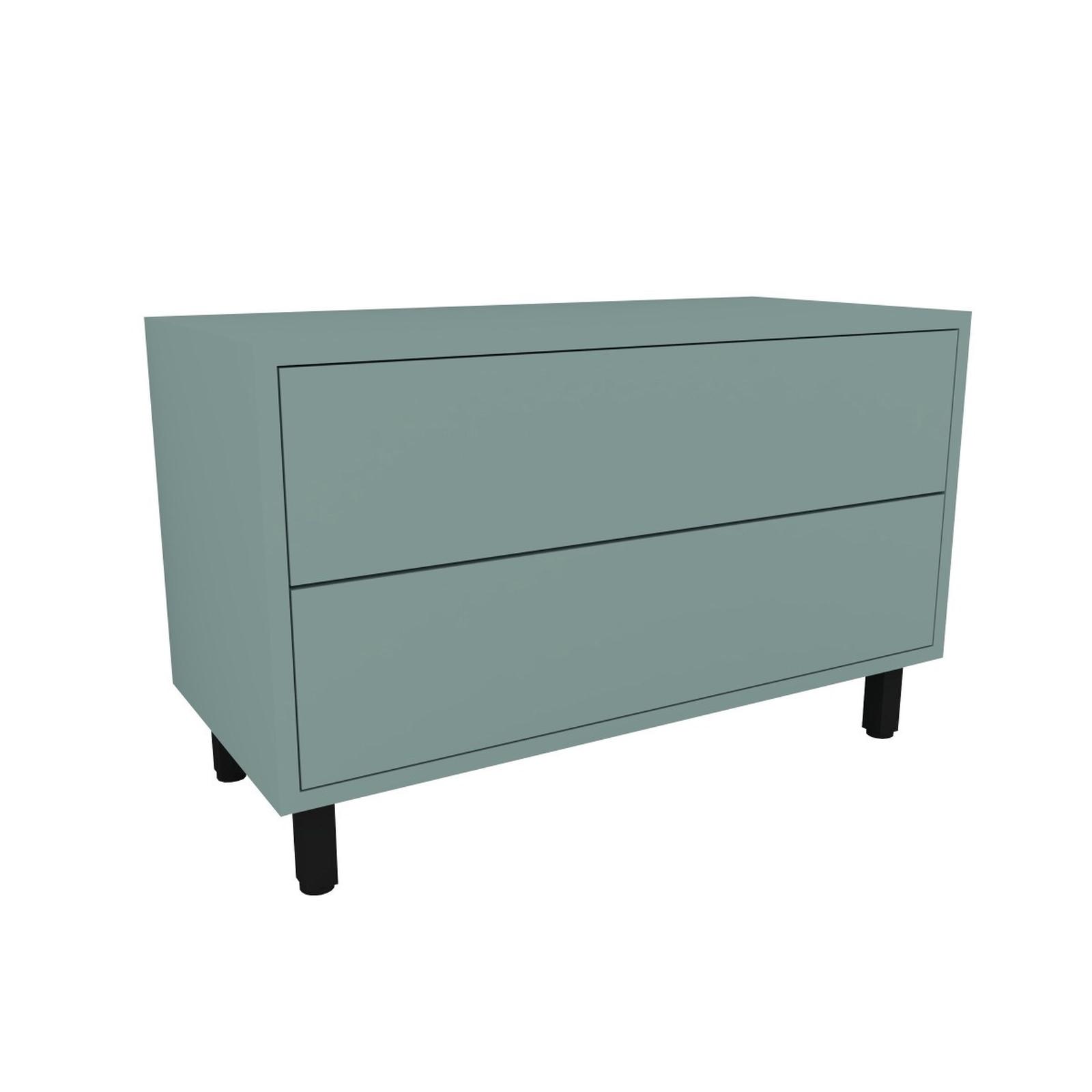 Comoda living M&M, cu sertare, turcoaz, 80 x 37 x 40 cm, 1C